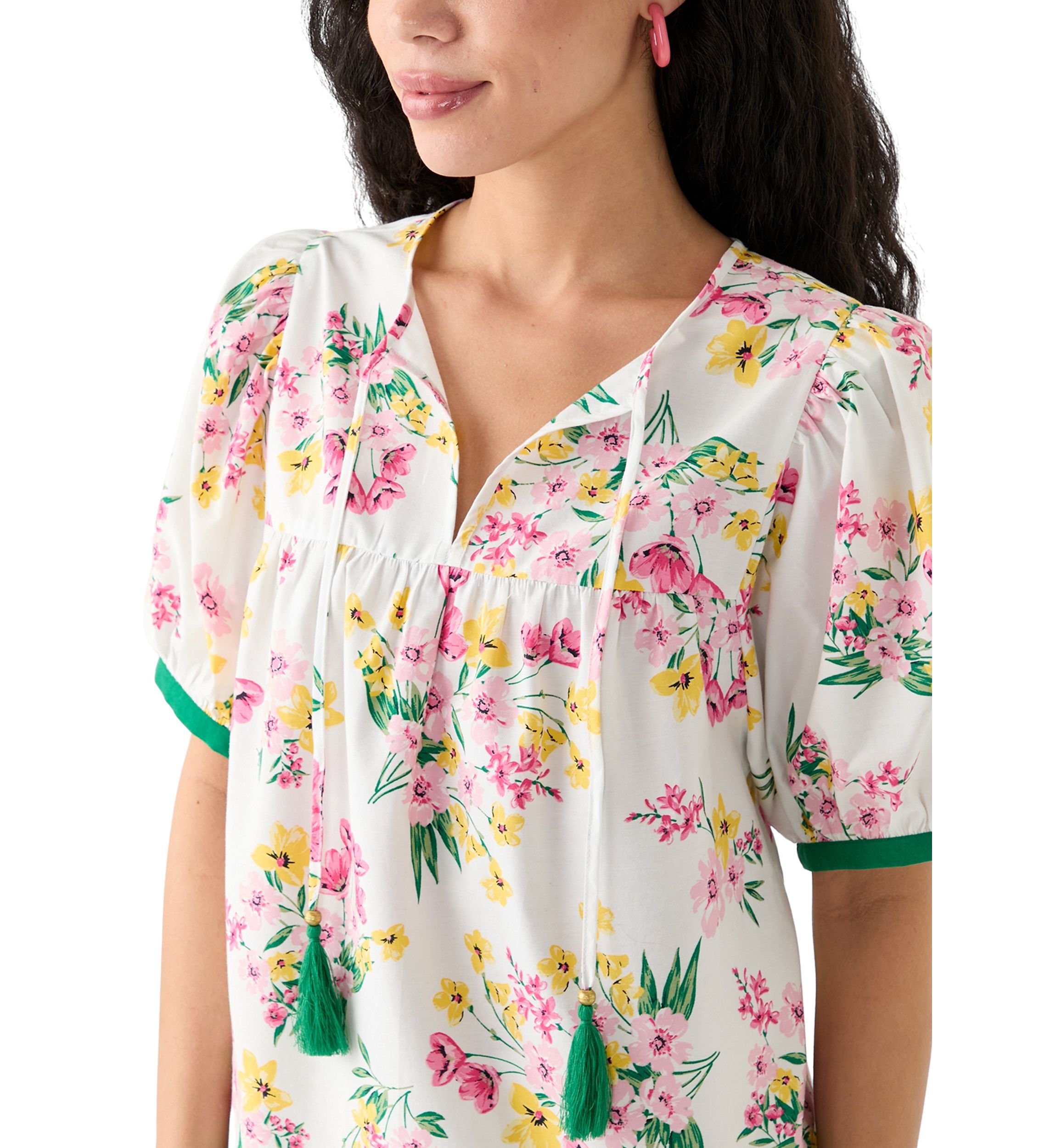 Petite Tassel Peasant Top
