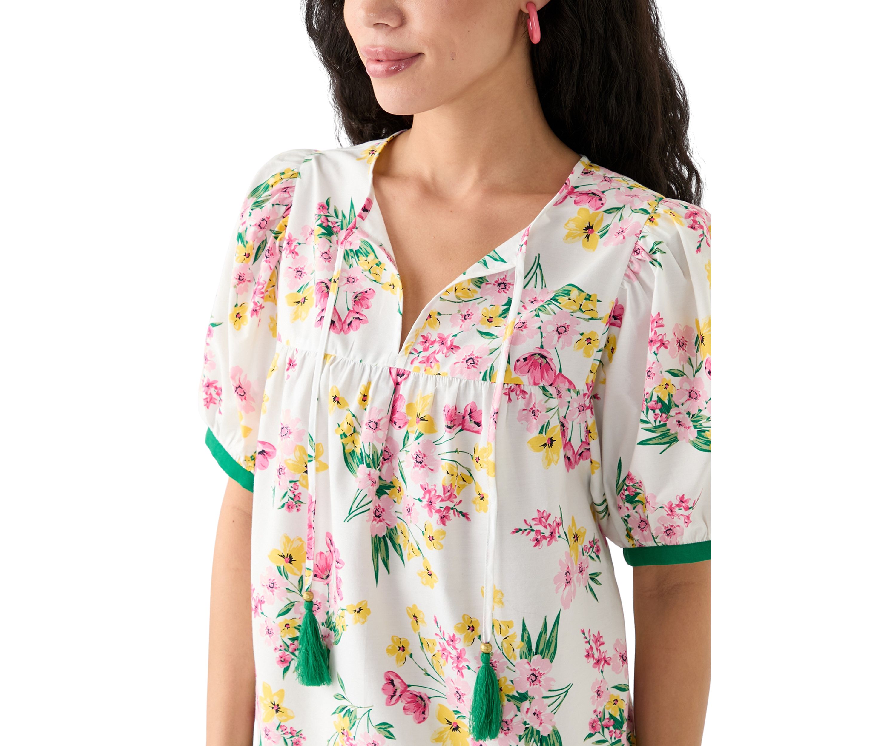 Petite Tassel Peasant Top