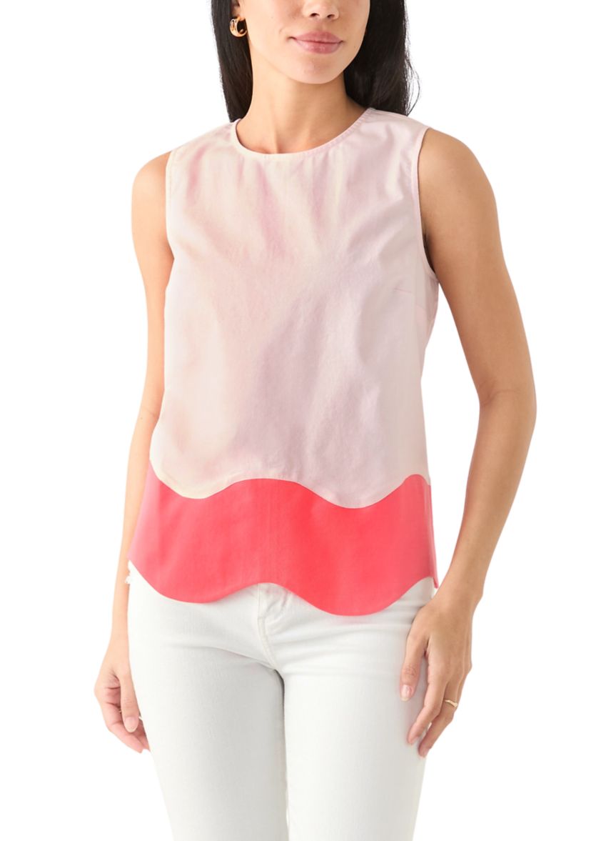 Petite Scallop Trim Top