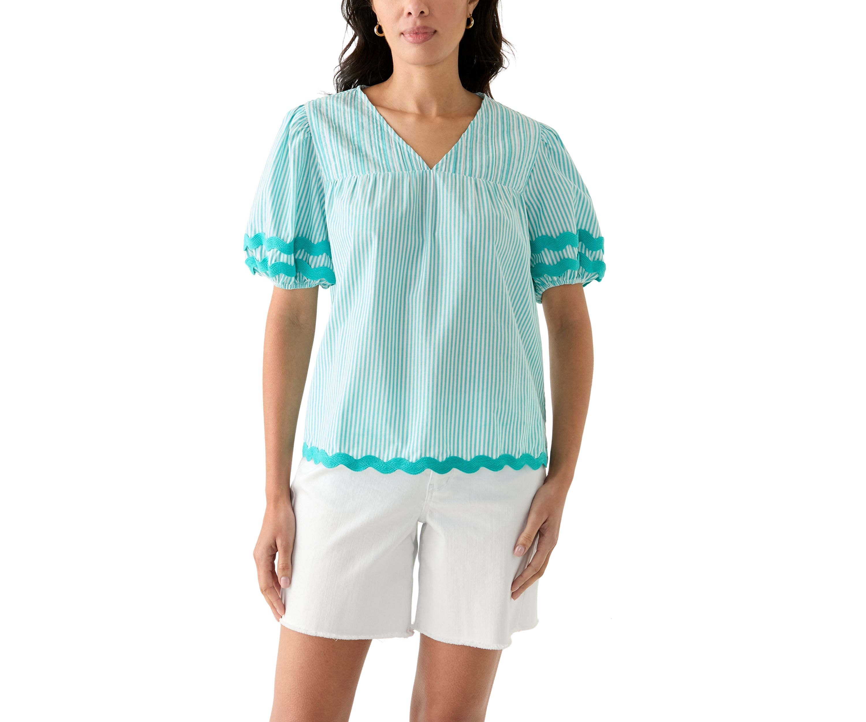 Petite Ric Rac Trim Top