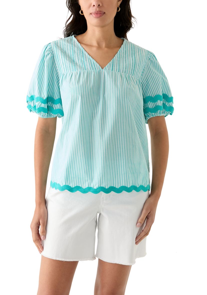 Petite Ric Rac Trim Top