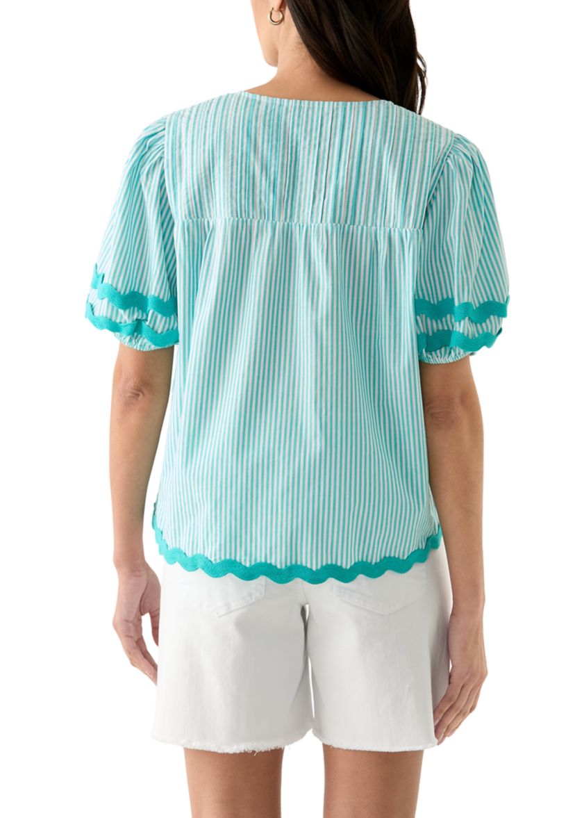 Petite Ric Rac Trim Top