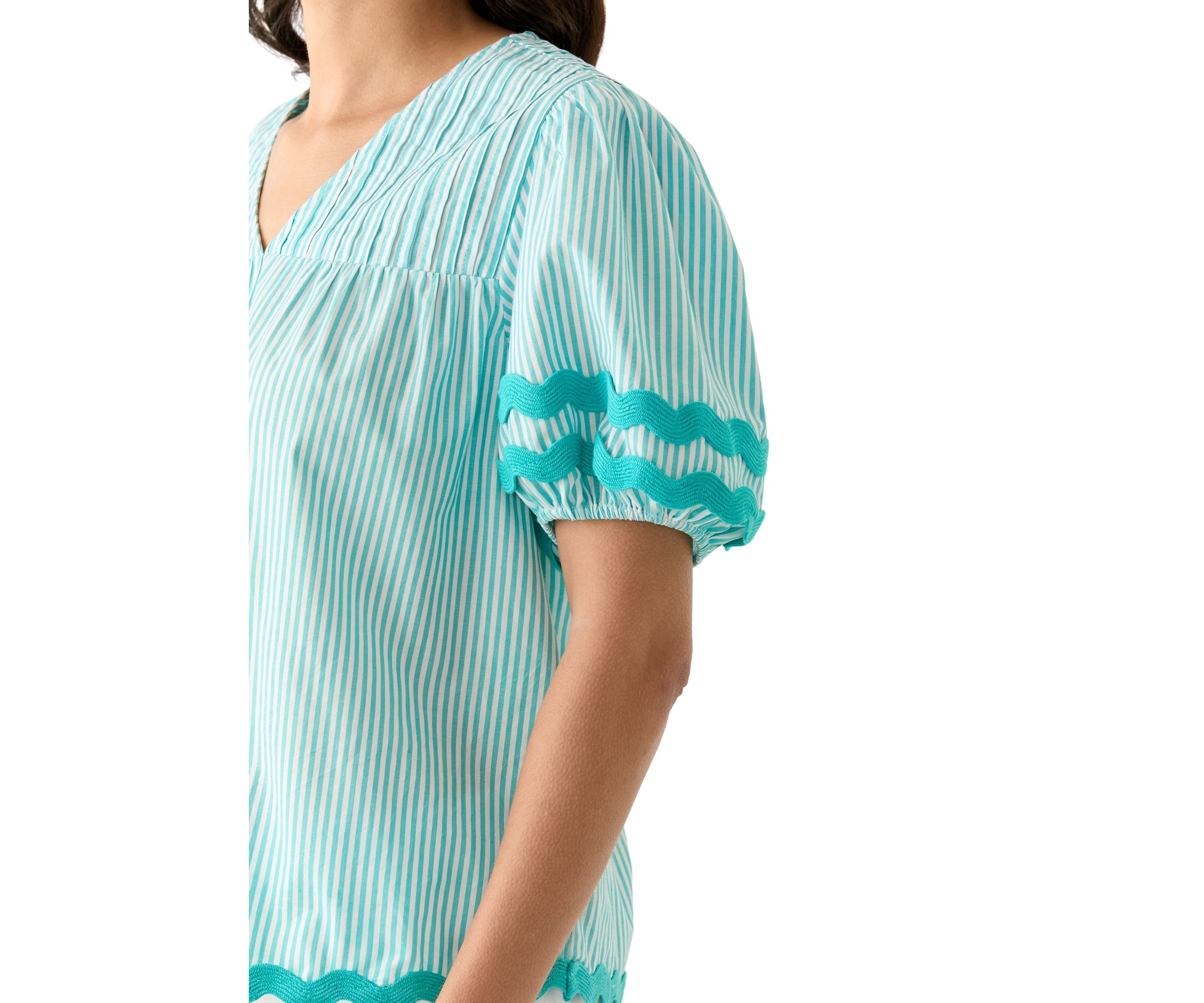 Petite Ric Rac Trim Top