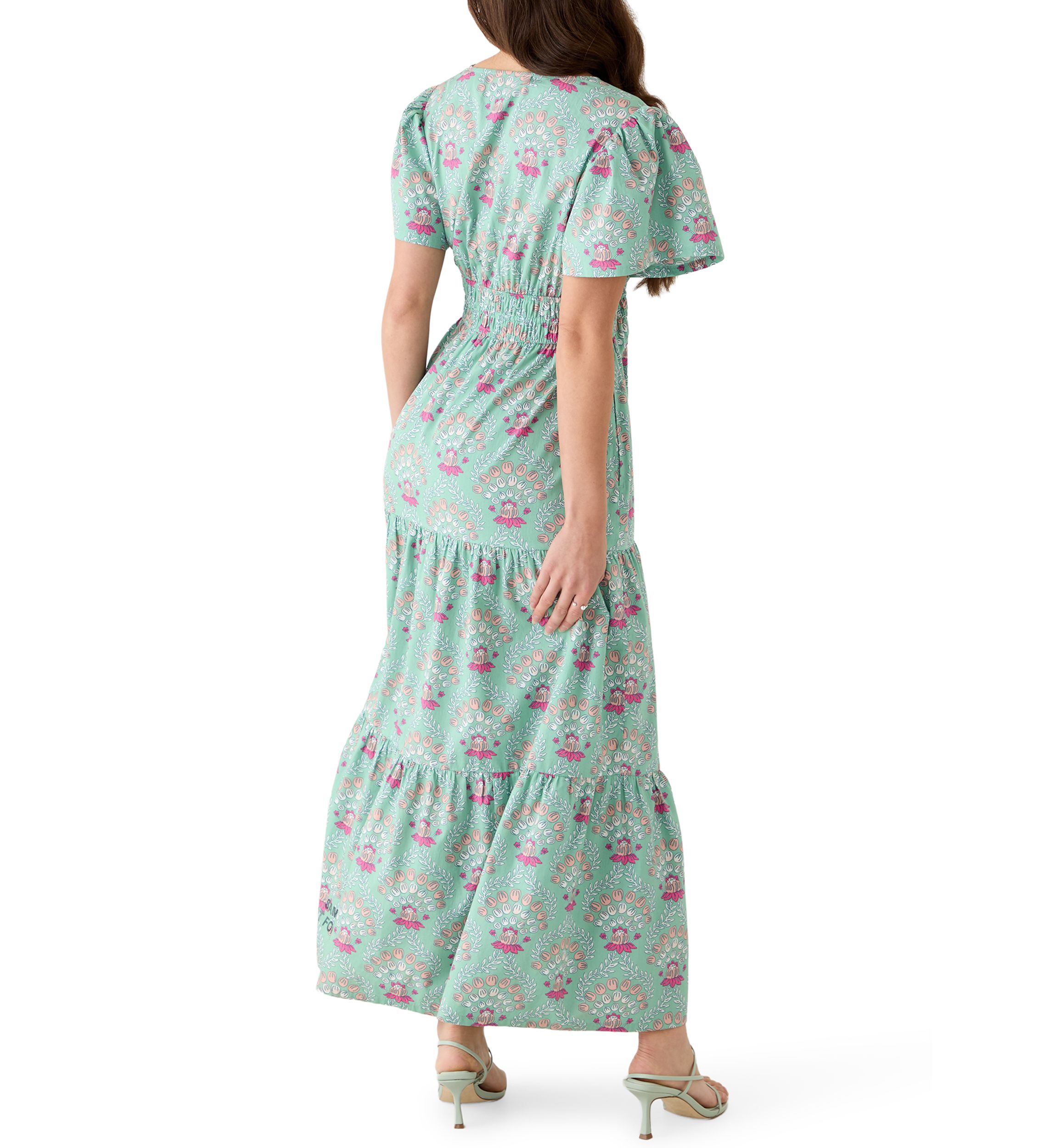 green petite dresses with sleeves Noah Plaid Baby Doll Dress main image 1
