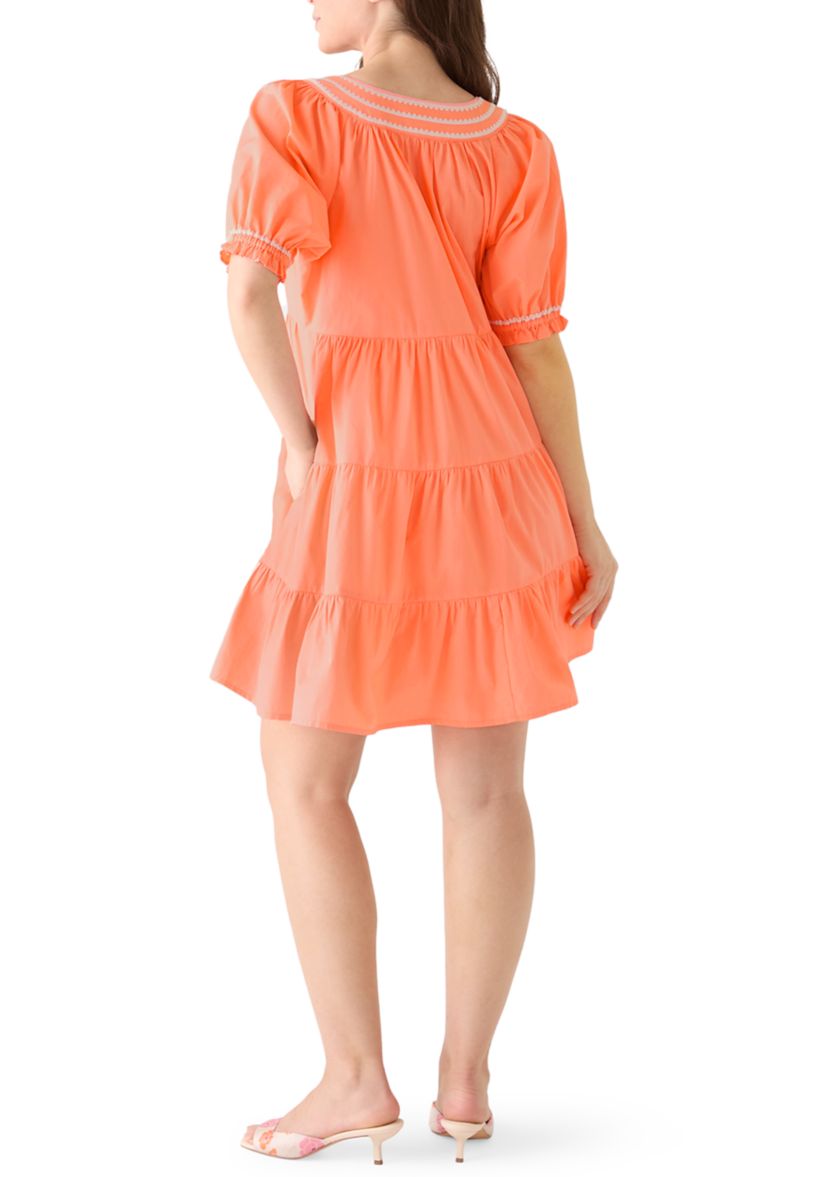 orange peasant dress Embroidered 1970s Mexican sizes run a little large Golden Hour Maxi Dress by