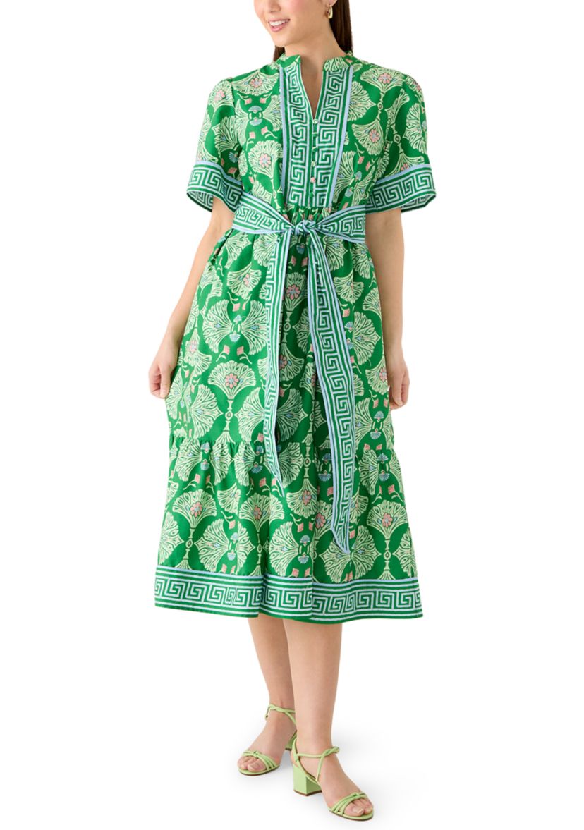 Crown & Ivy Petite Printed Shirt Dress | Belk