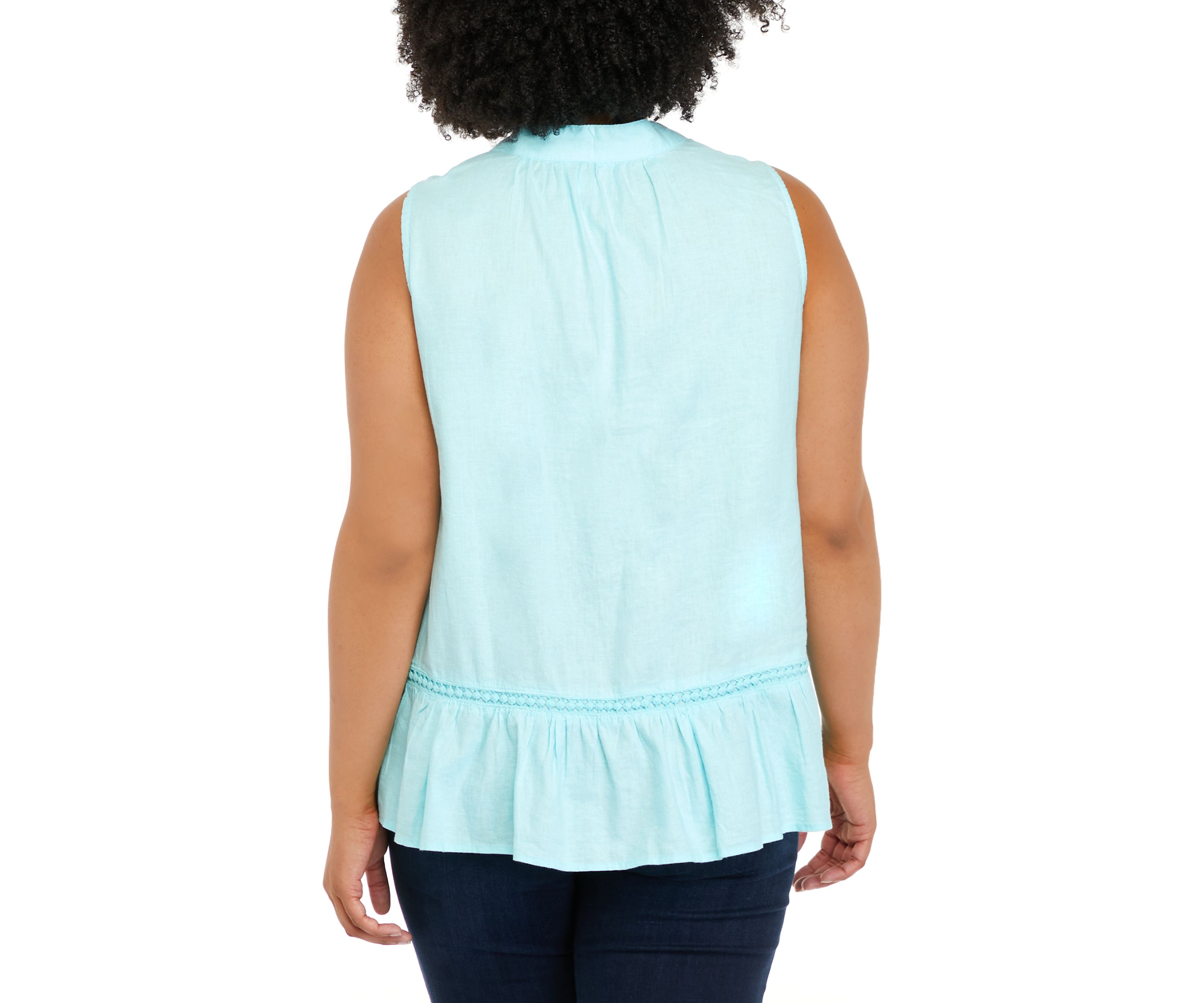 Plus Size Crochet Peasant Top