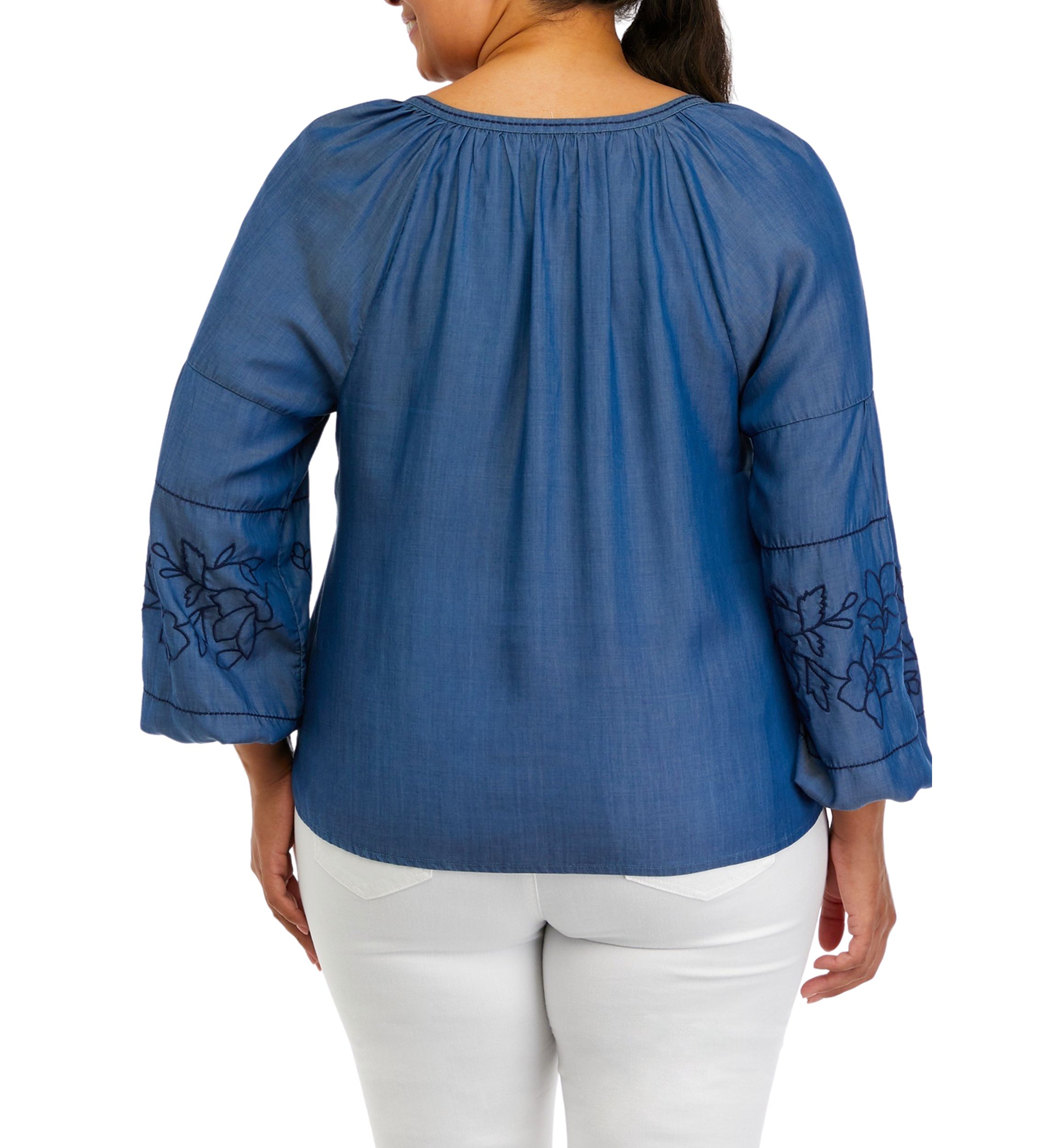 Plus Size Peasant Top