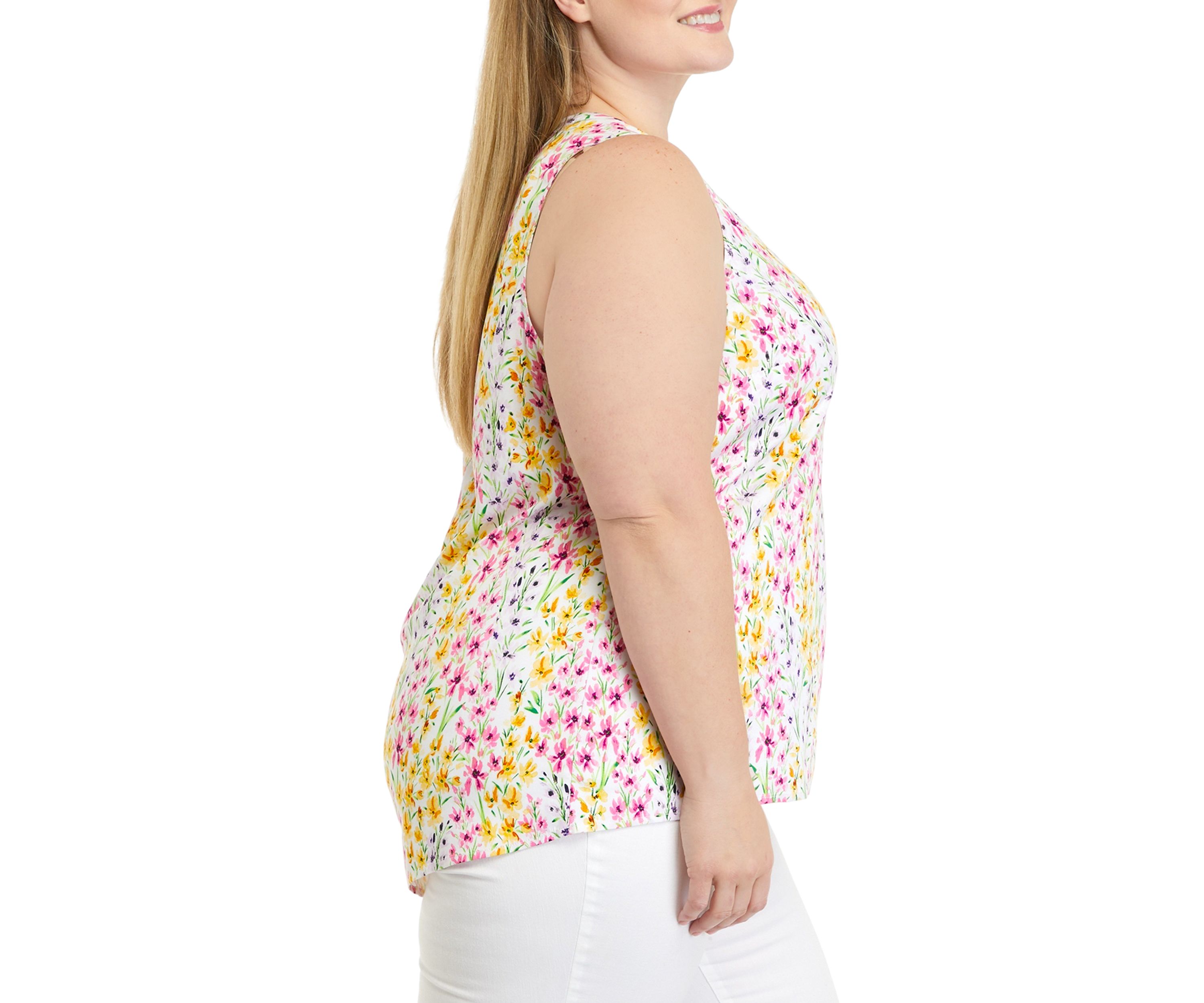 Plus Size Sleeveless Peasant Shirt