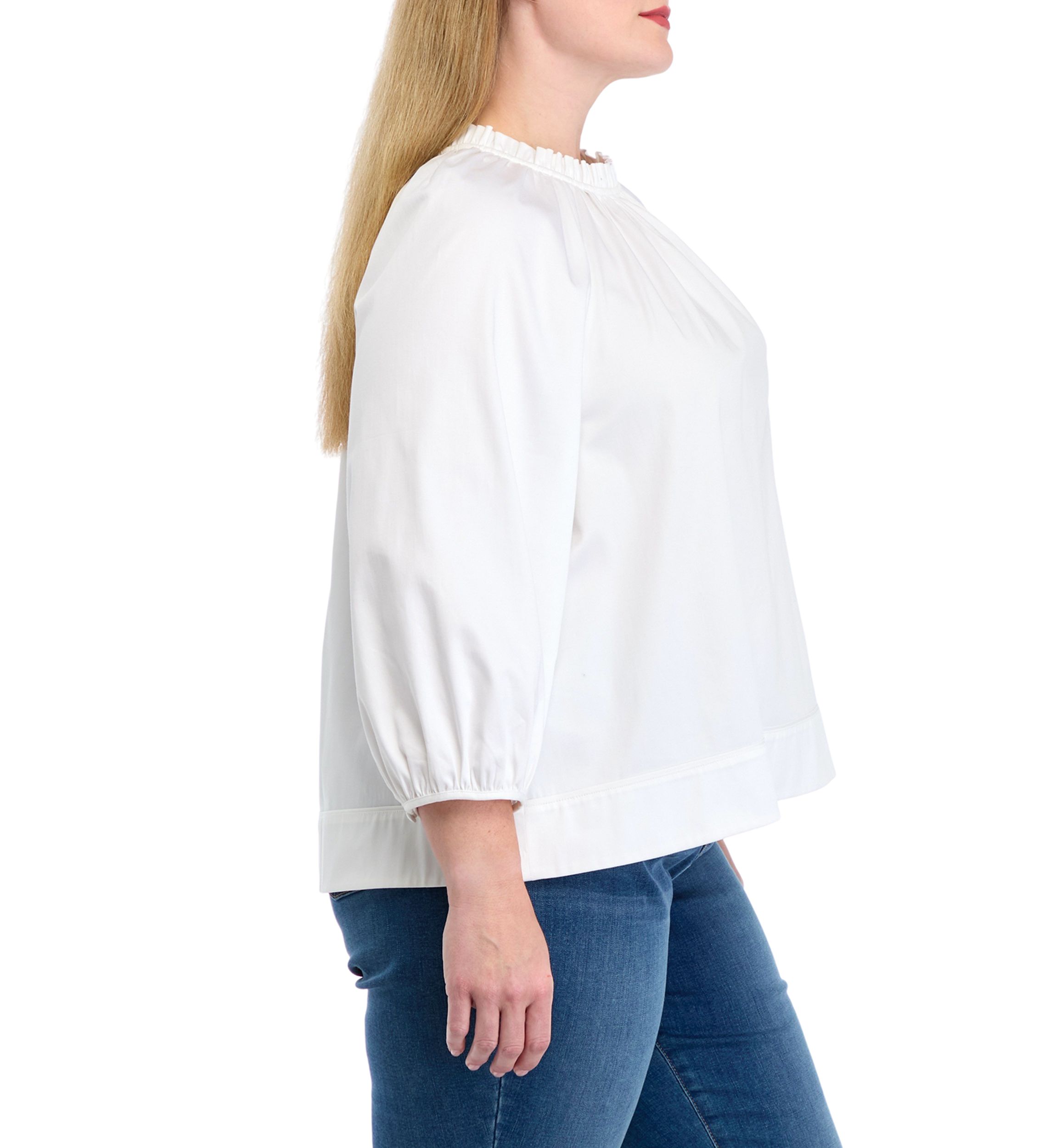 Plus Size 3/4 Sleeve Swing Top