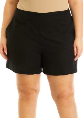 Belk plus size shorts hot sale