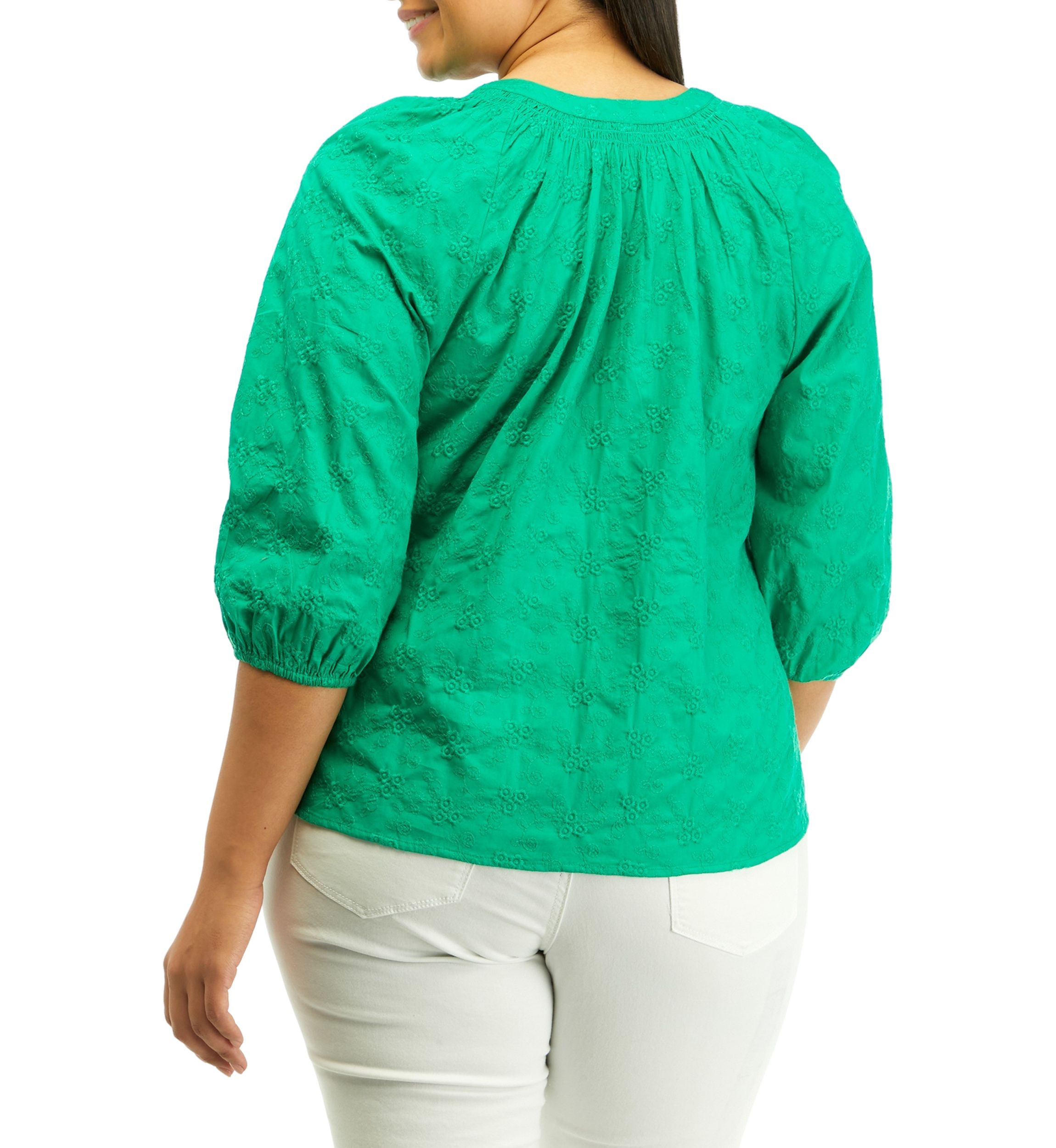 Plus Size Peasant Top