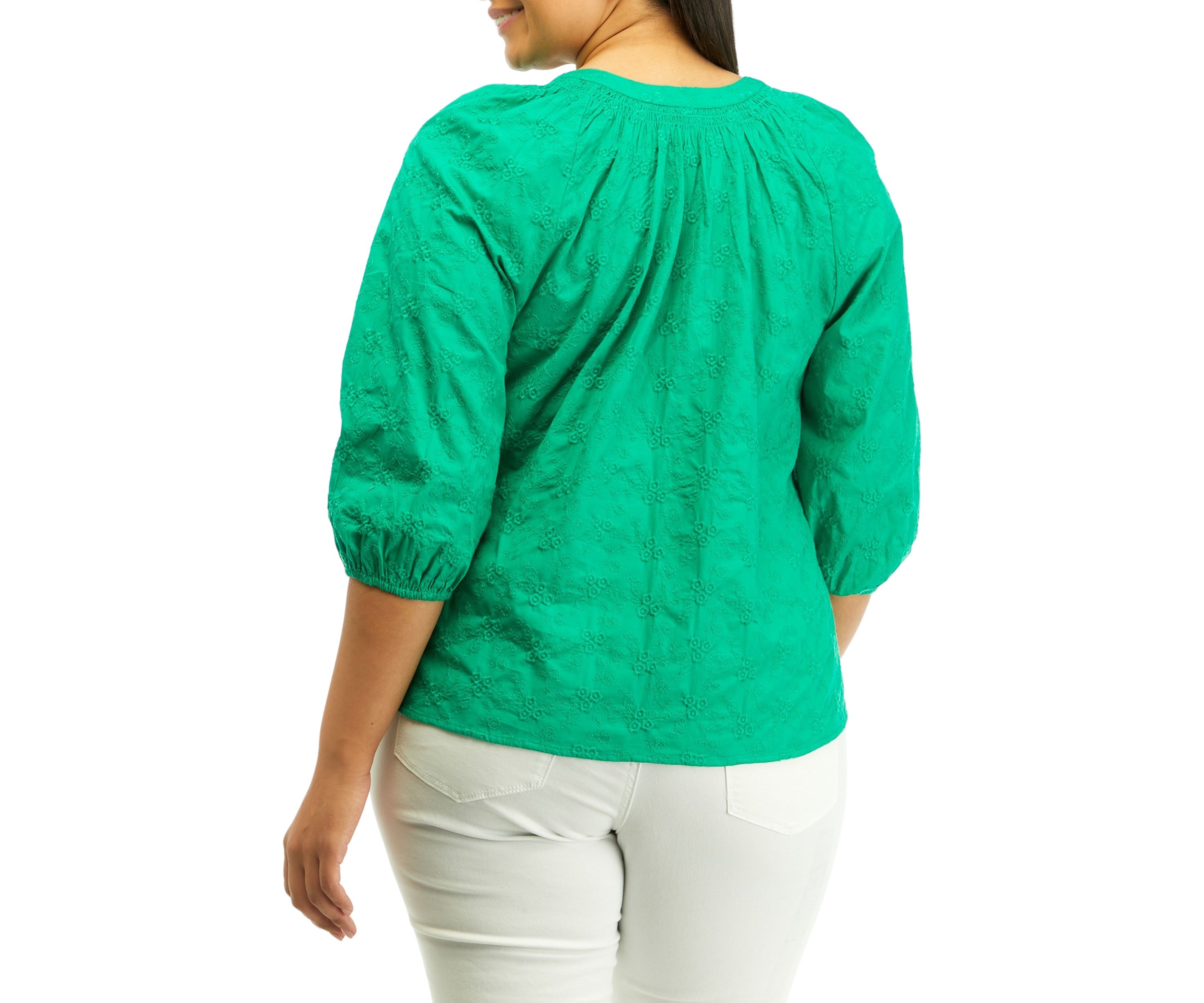 Plus Size Peasant Top