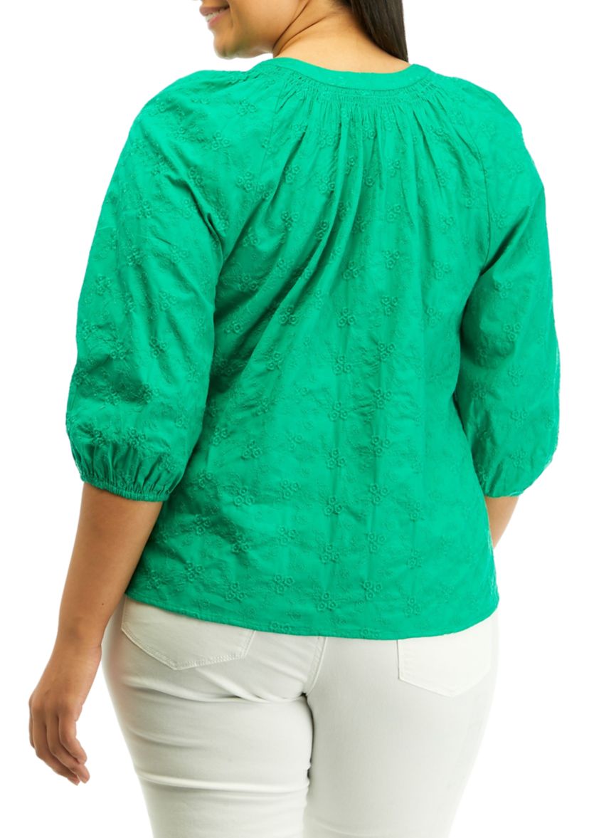 Plus Size Peasant Top