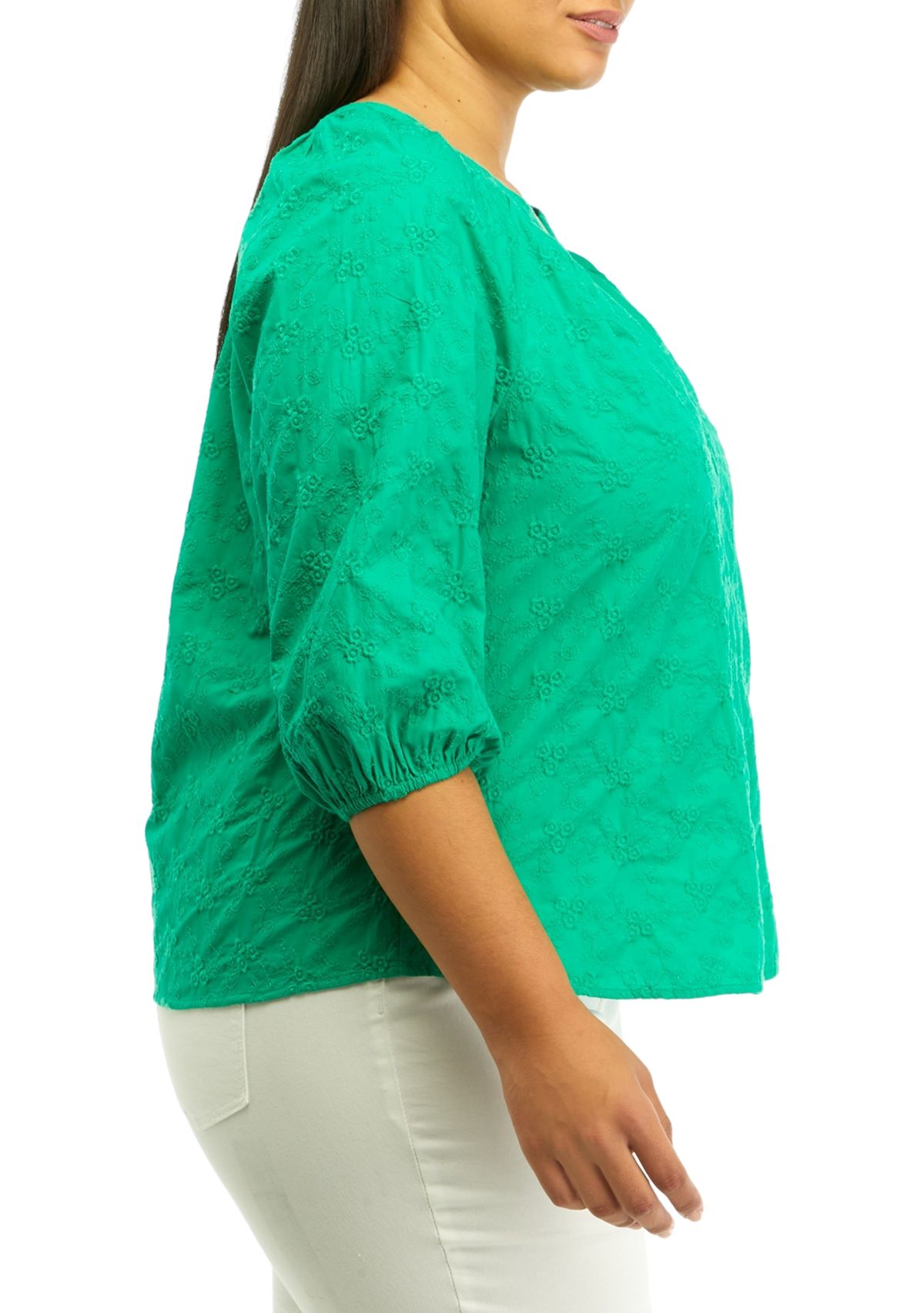 Plus Size Peasant Top