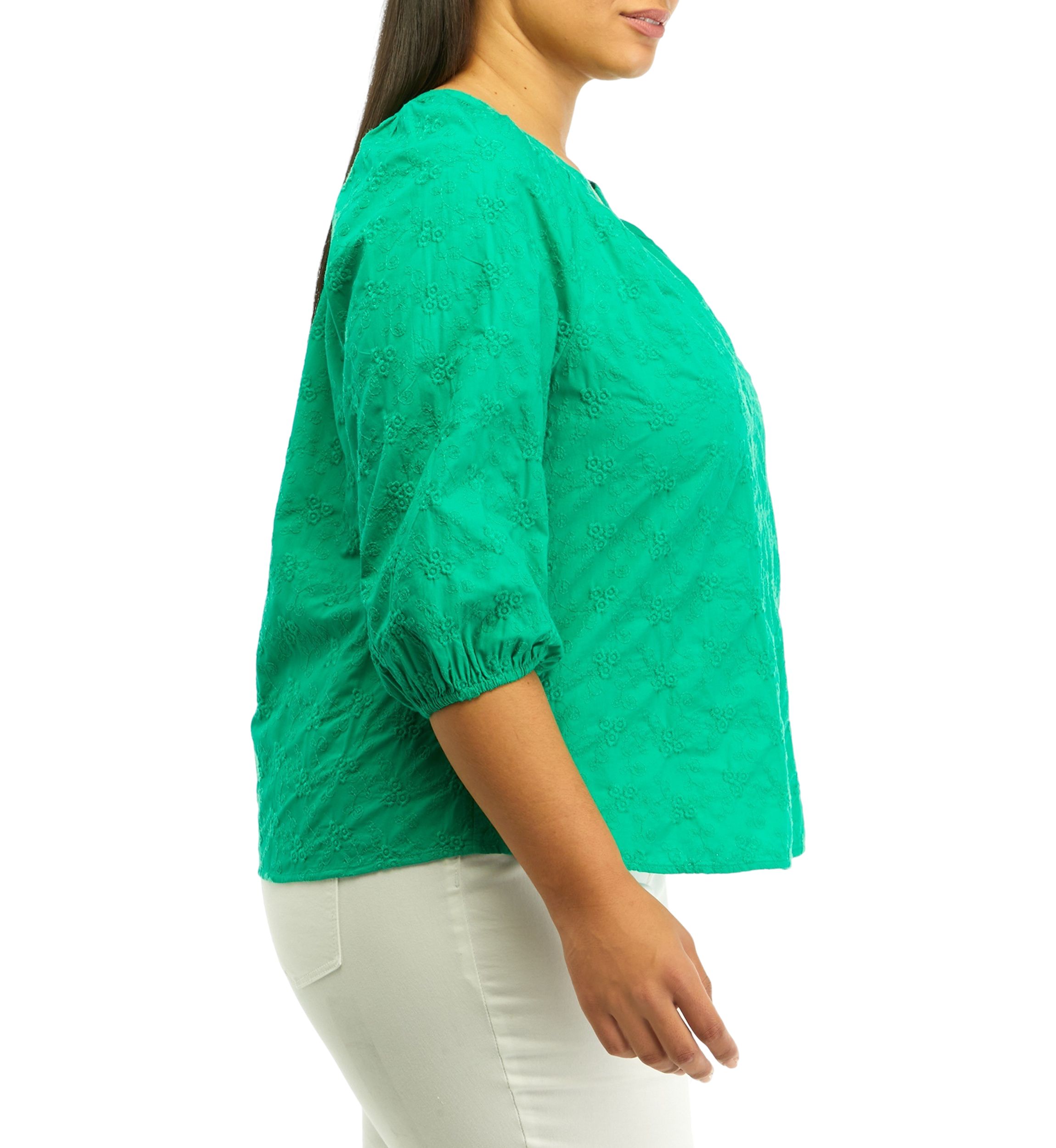Plus Size Peasant Top