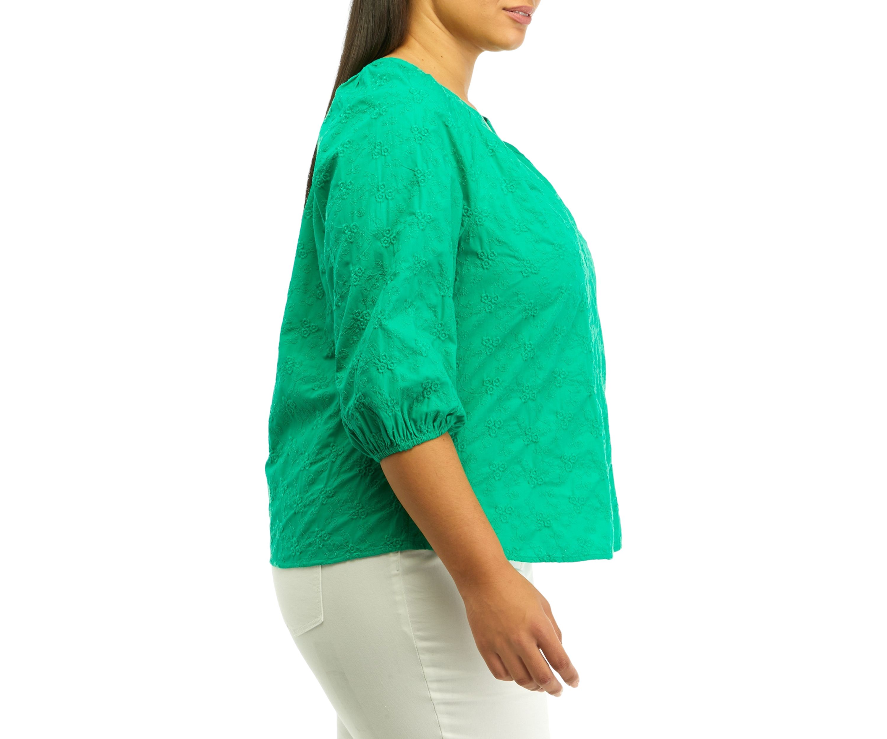 Plus Size Peasant Top