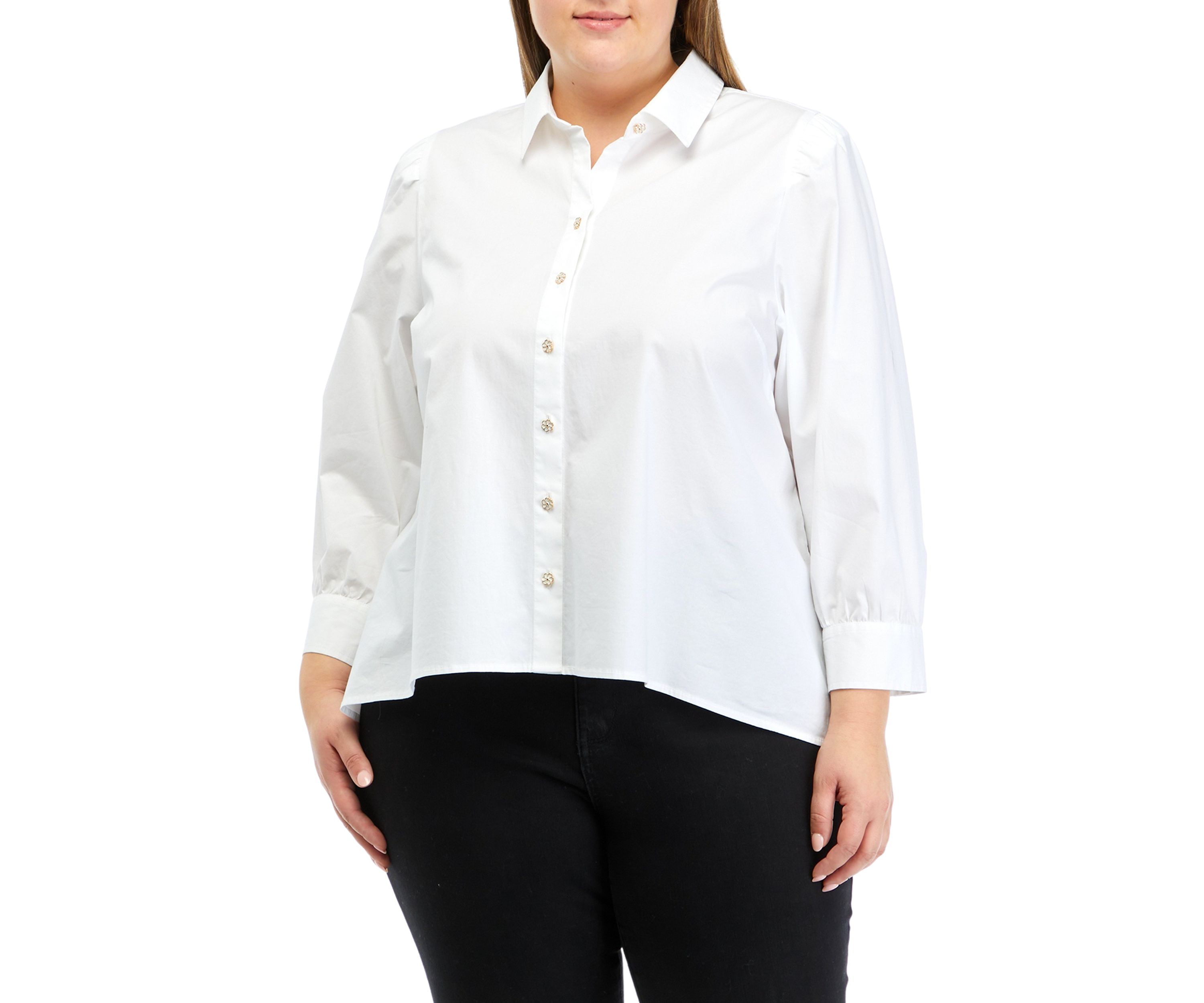 Plus Size Button Down Top