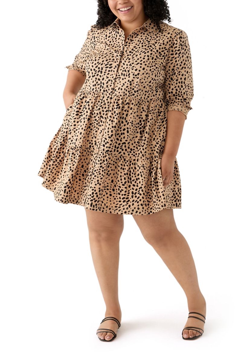 Womens Printed Boyfriend Shirt