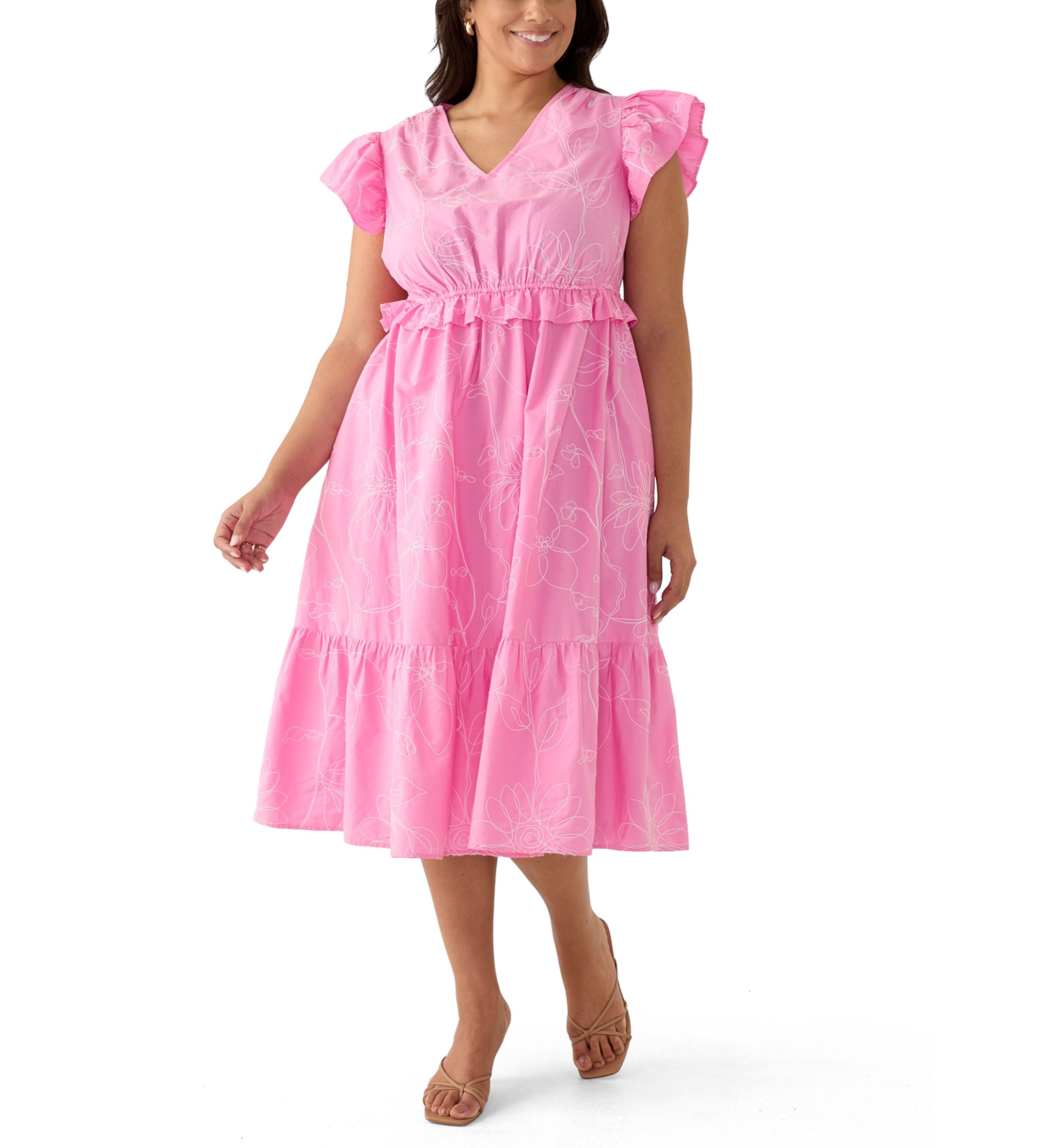 Pink Crown & Ivy Women's Plus Size Dresses | Belk