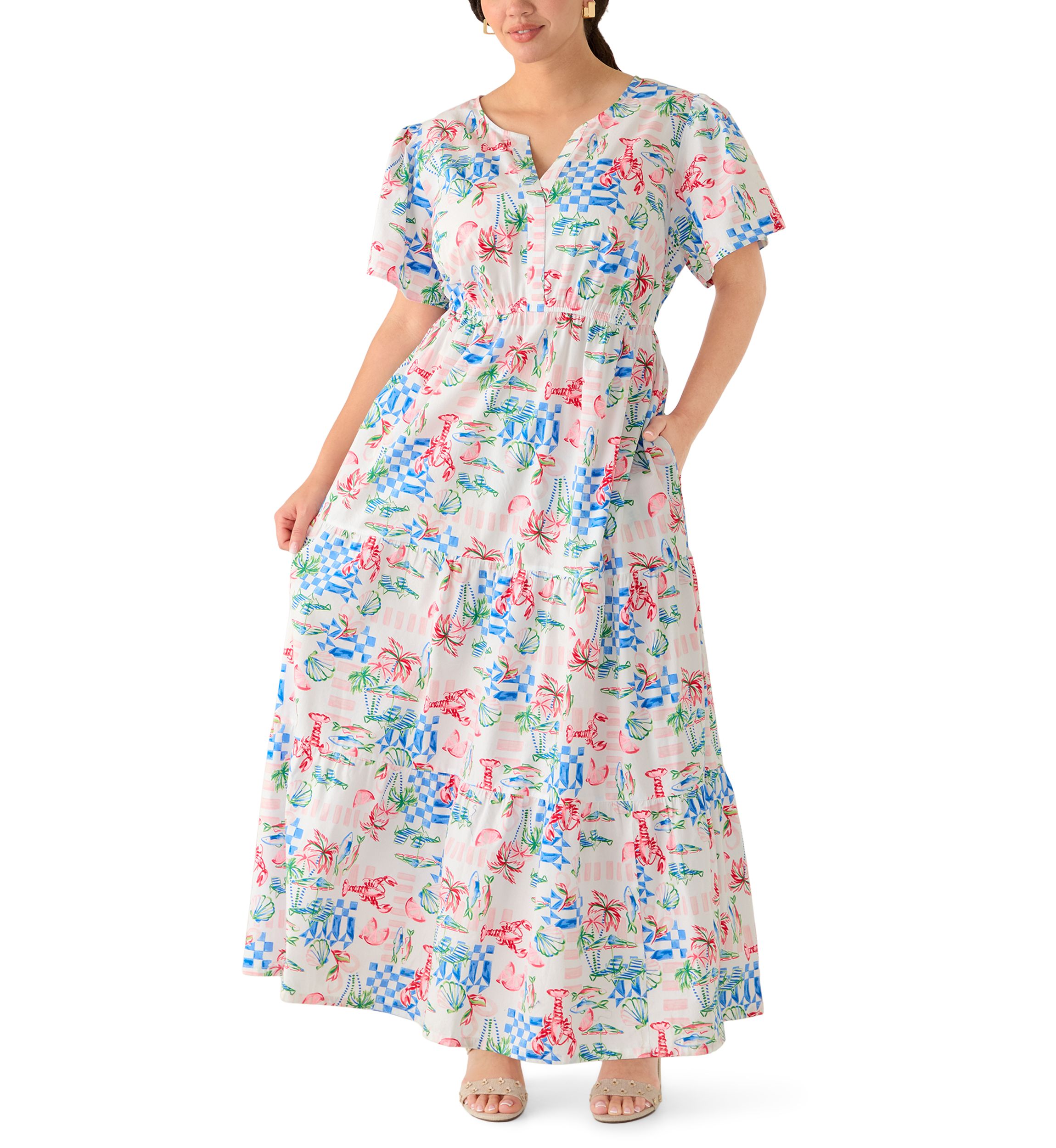 sachin and babi light blue dress Milca African Dress for Women