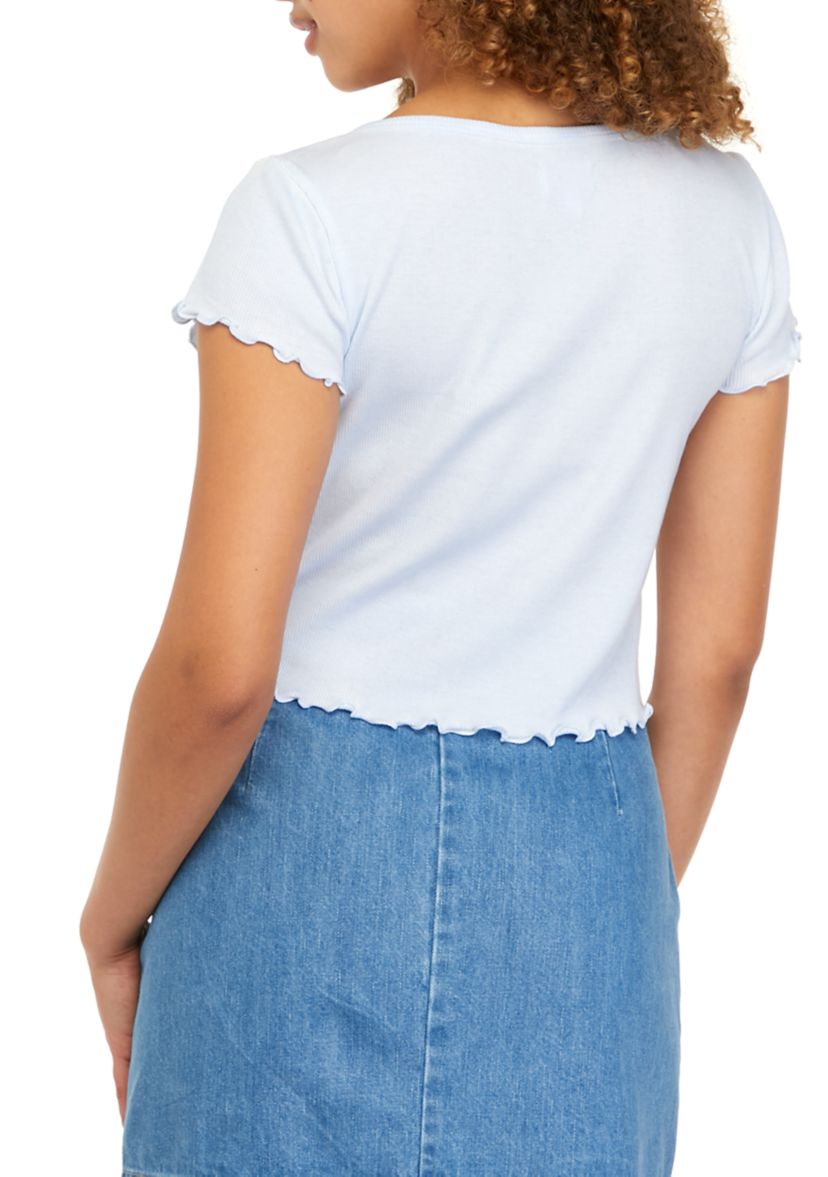 Short Sleeve Henley Top