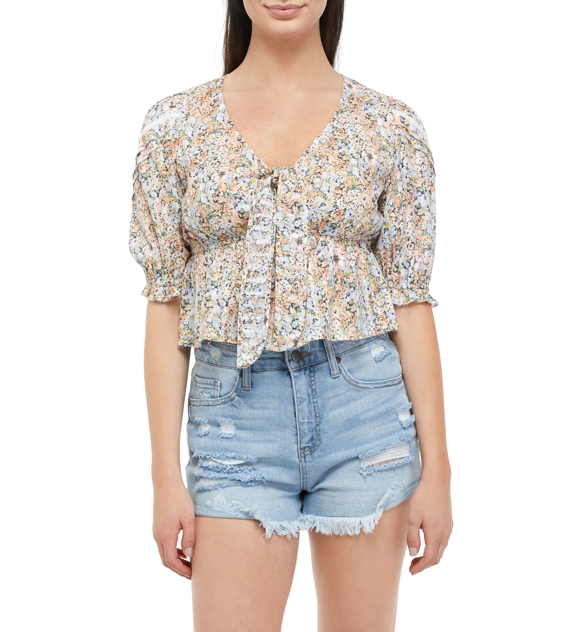 Tie Front Blouse