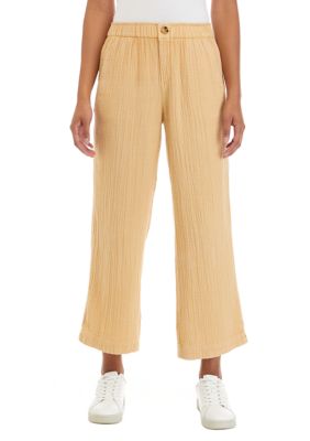 Wonderly Women's Cotton Gauze Ankle Pants | belk