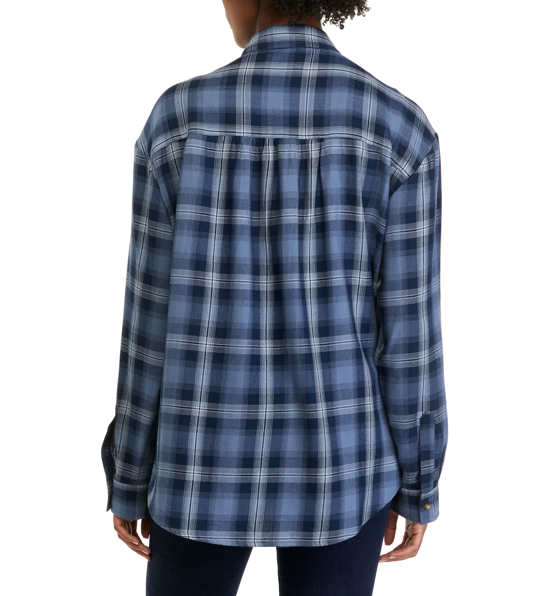 Womens Long Sleeve Boyfriend Shirt