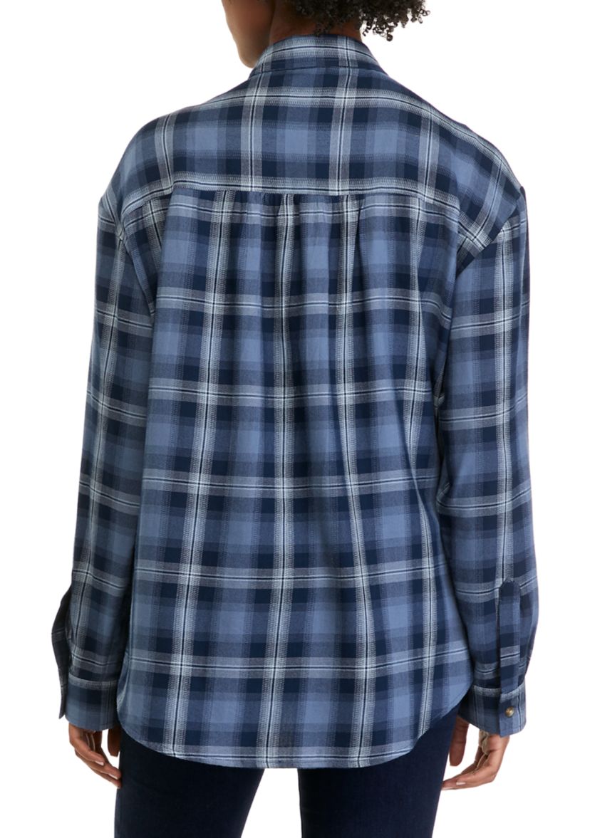 Womens Long Sleeve Boyfriend Shirt