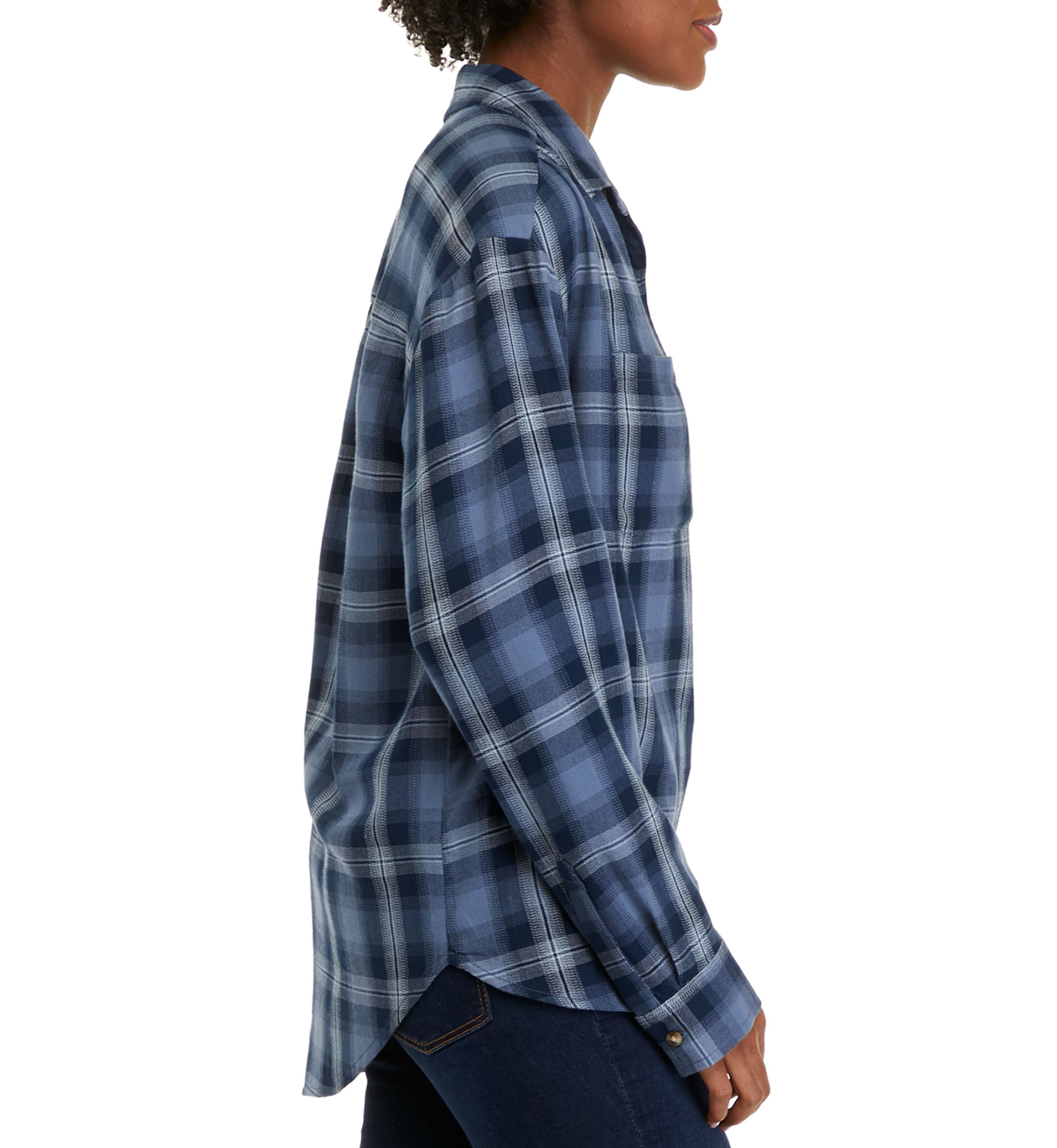 Womens Long Sleeve Boyfriend Shirt