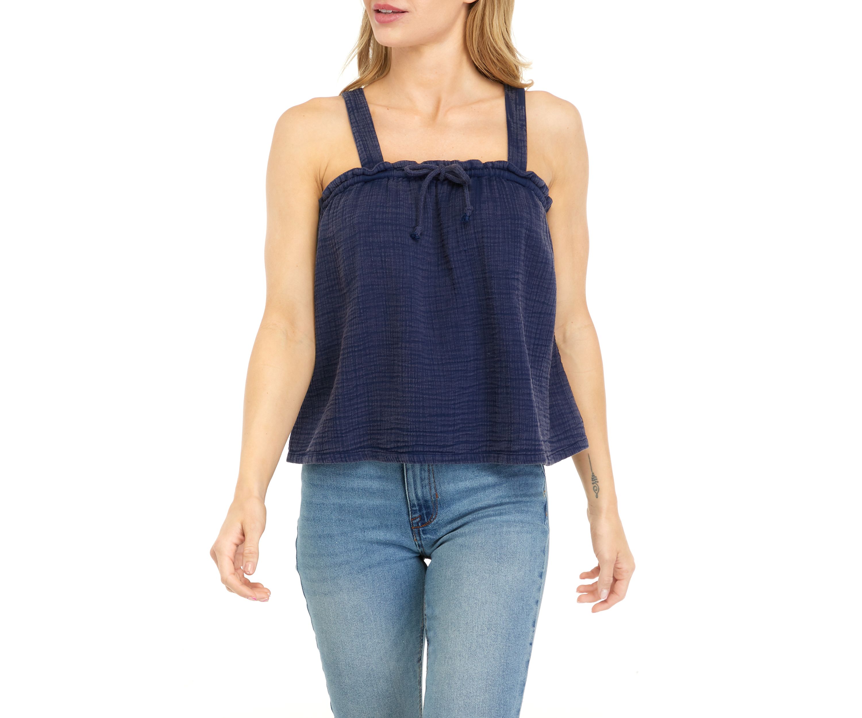 Womens Cotton Gauze Tank Top 