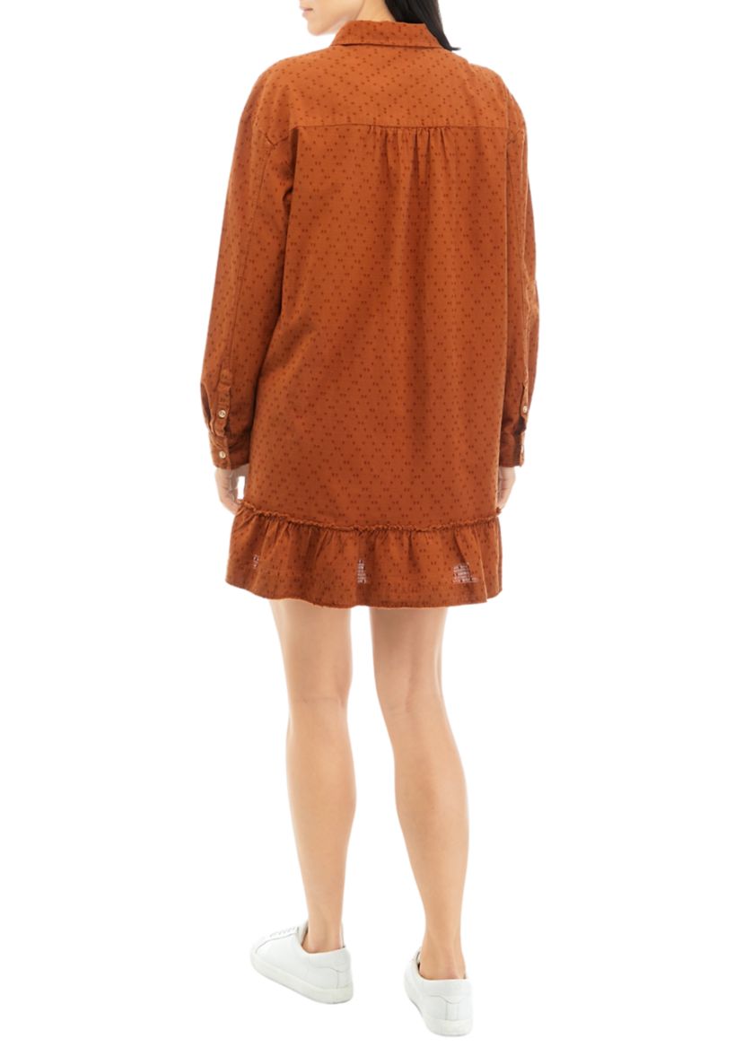 Women's Ruffle Hem Shirtdress