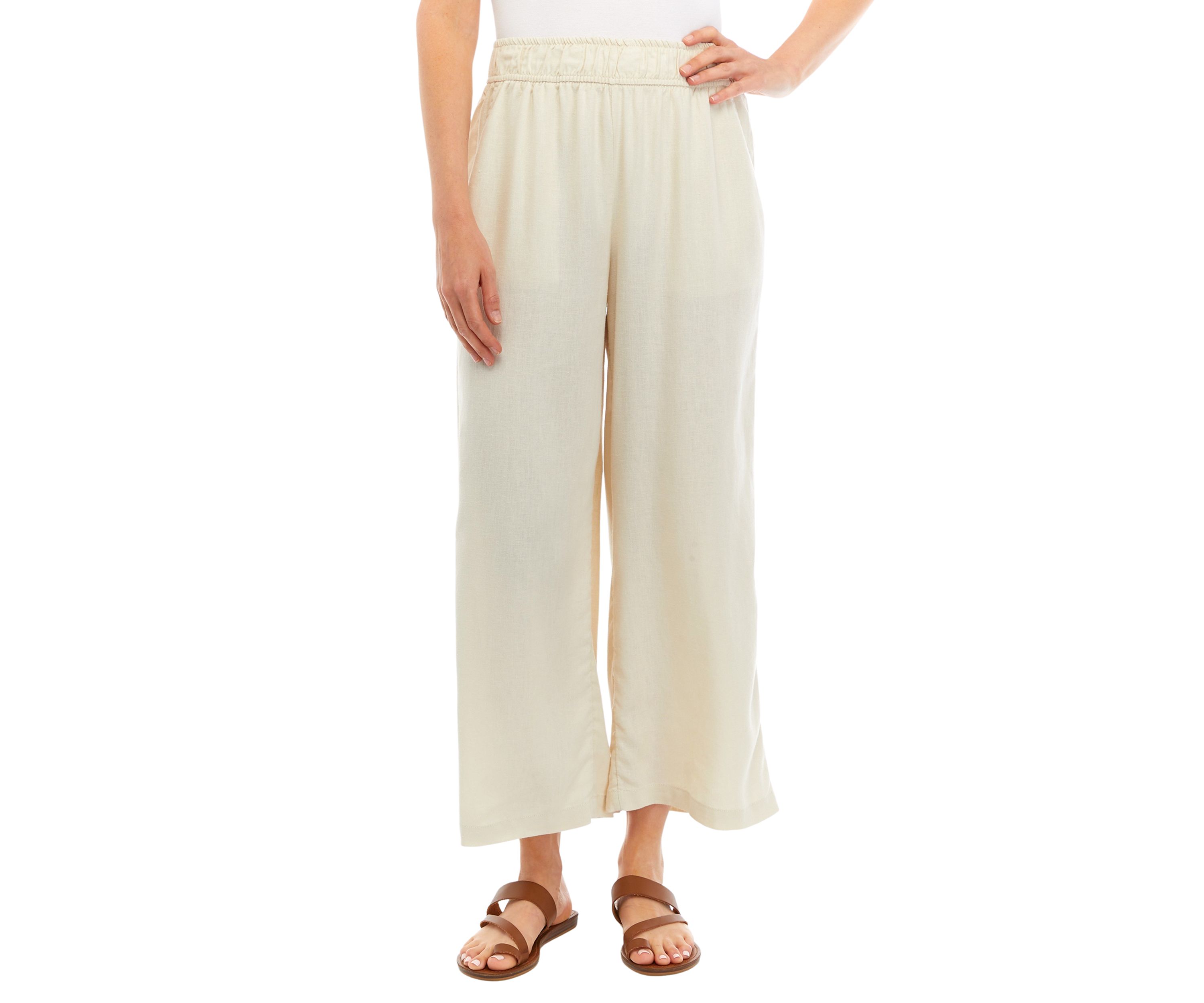 Womens Pleat Front Ankle Heavyweight Pants