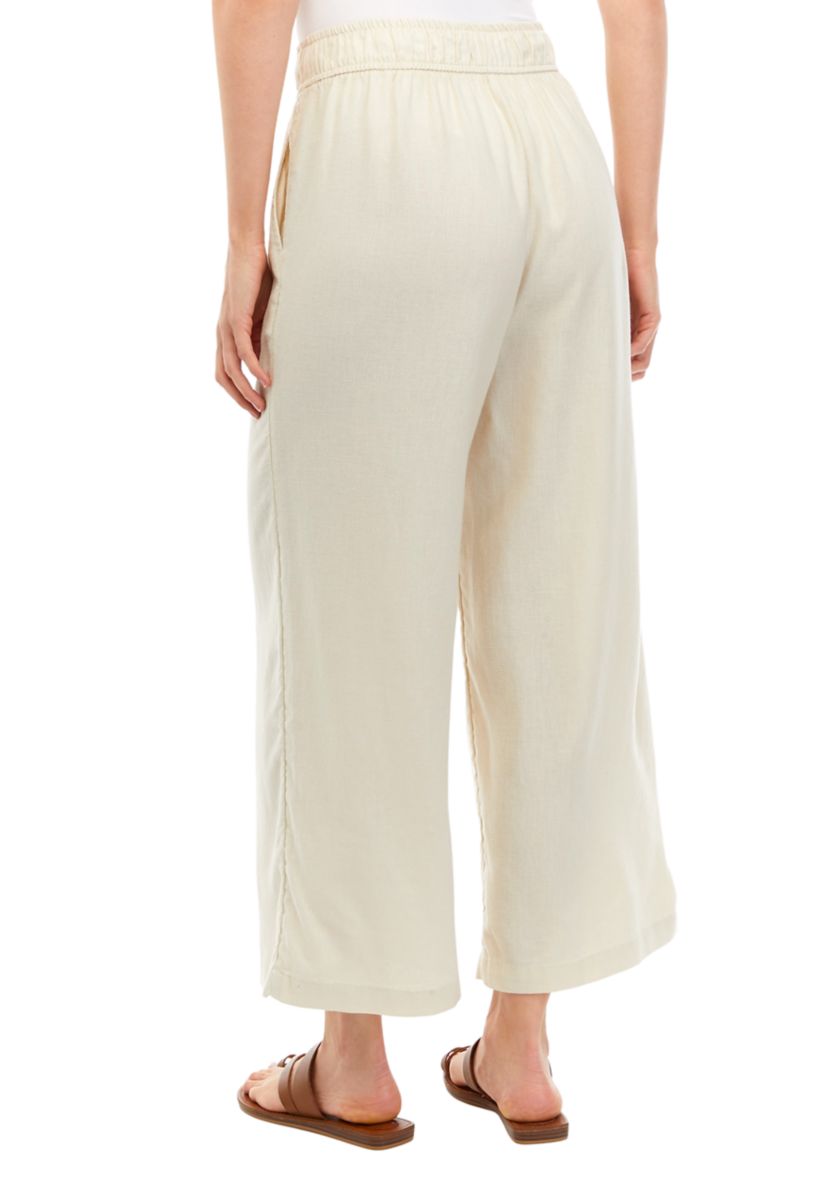 Womens Pleat Front Ankle Heavyweight Pants