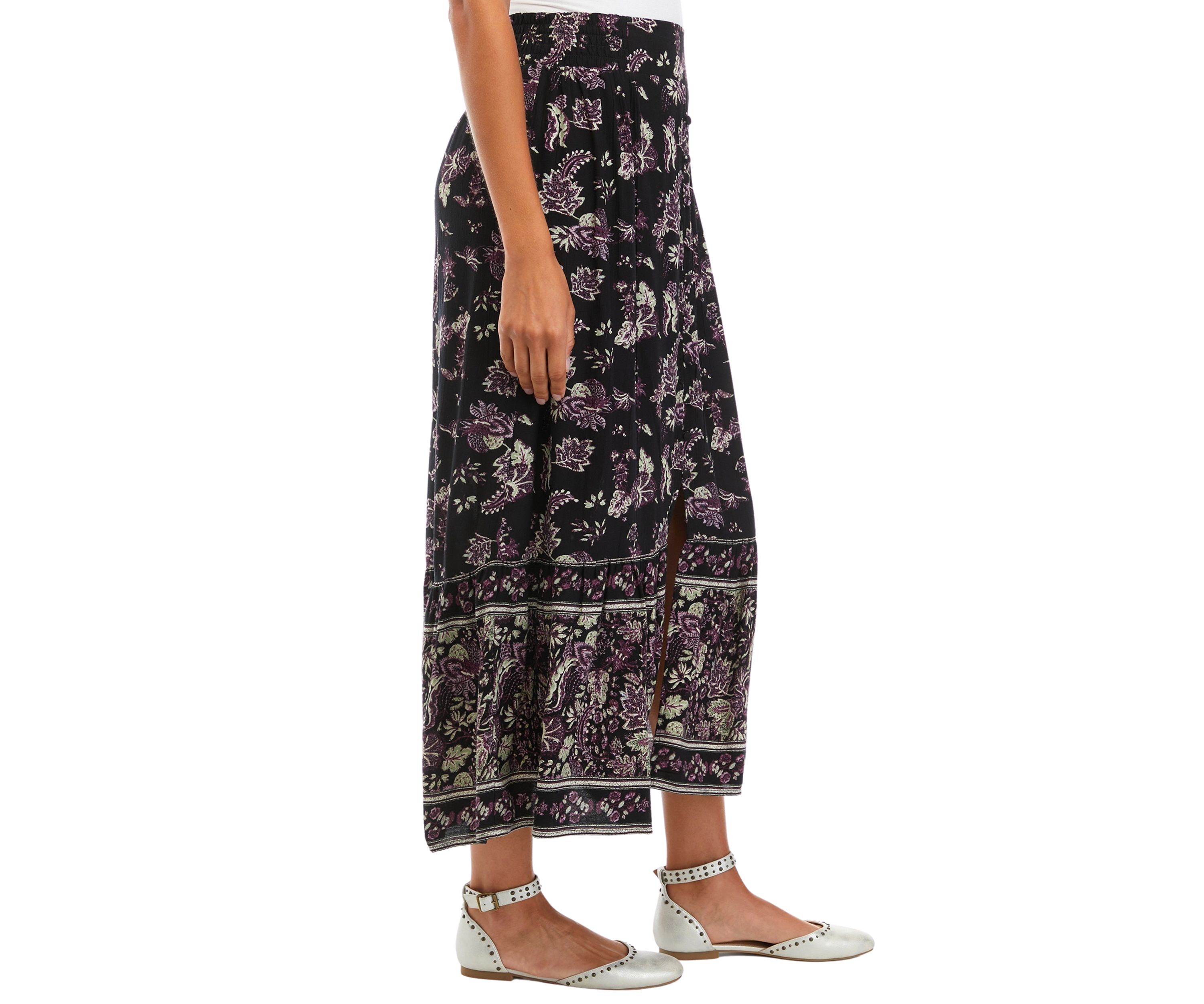 Womens Printed Maxi Skirt
