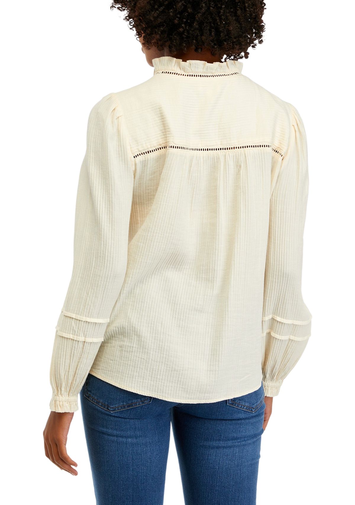 Womens Lace Inset Blouse
