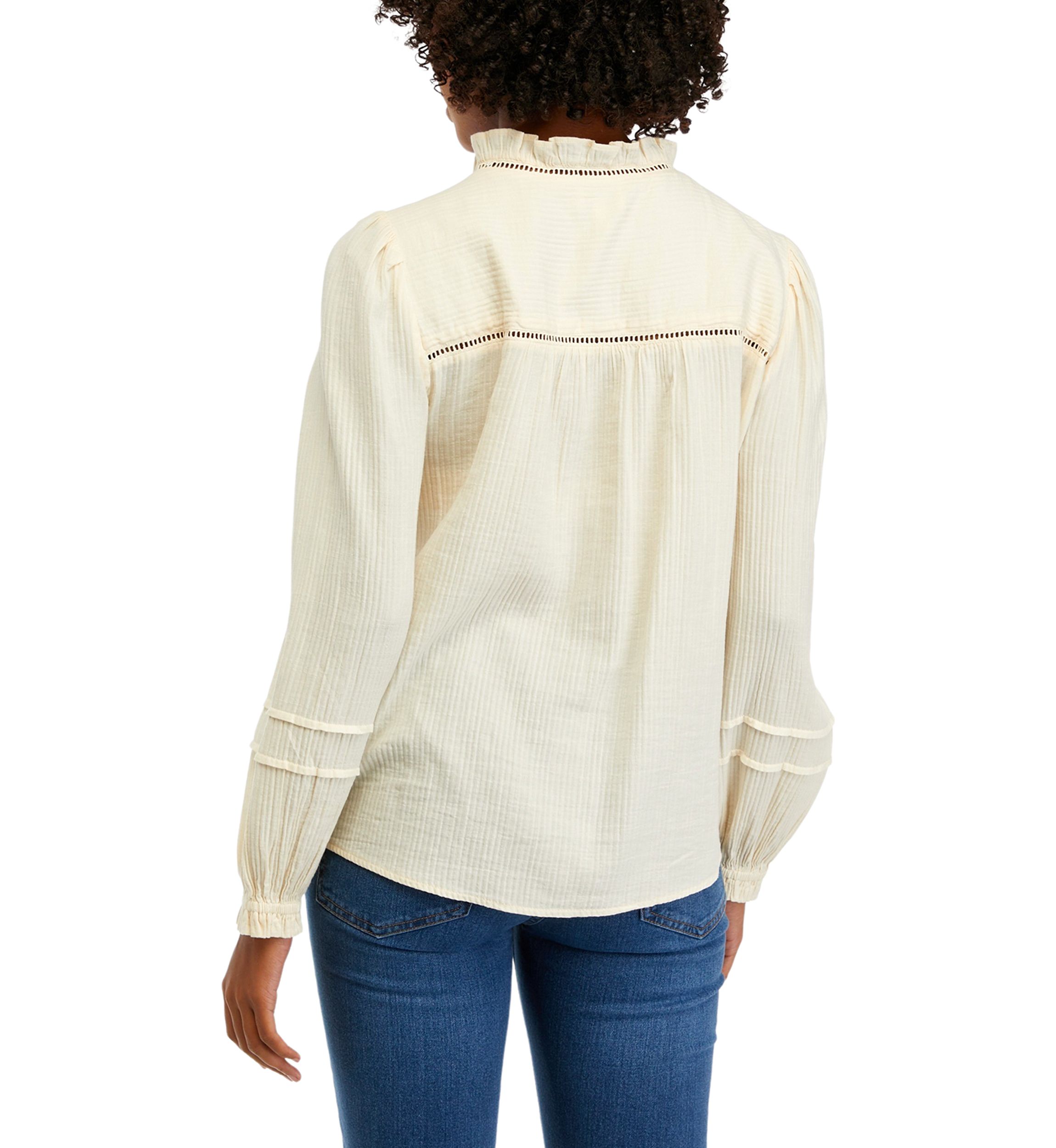 Womens Lace Inset Blouse