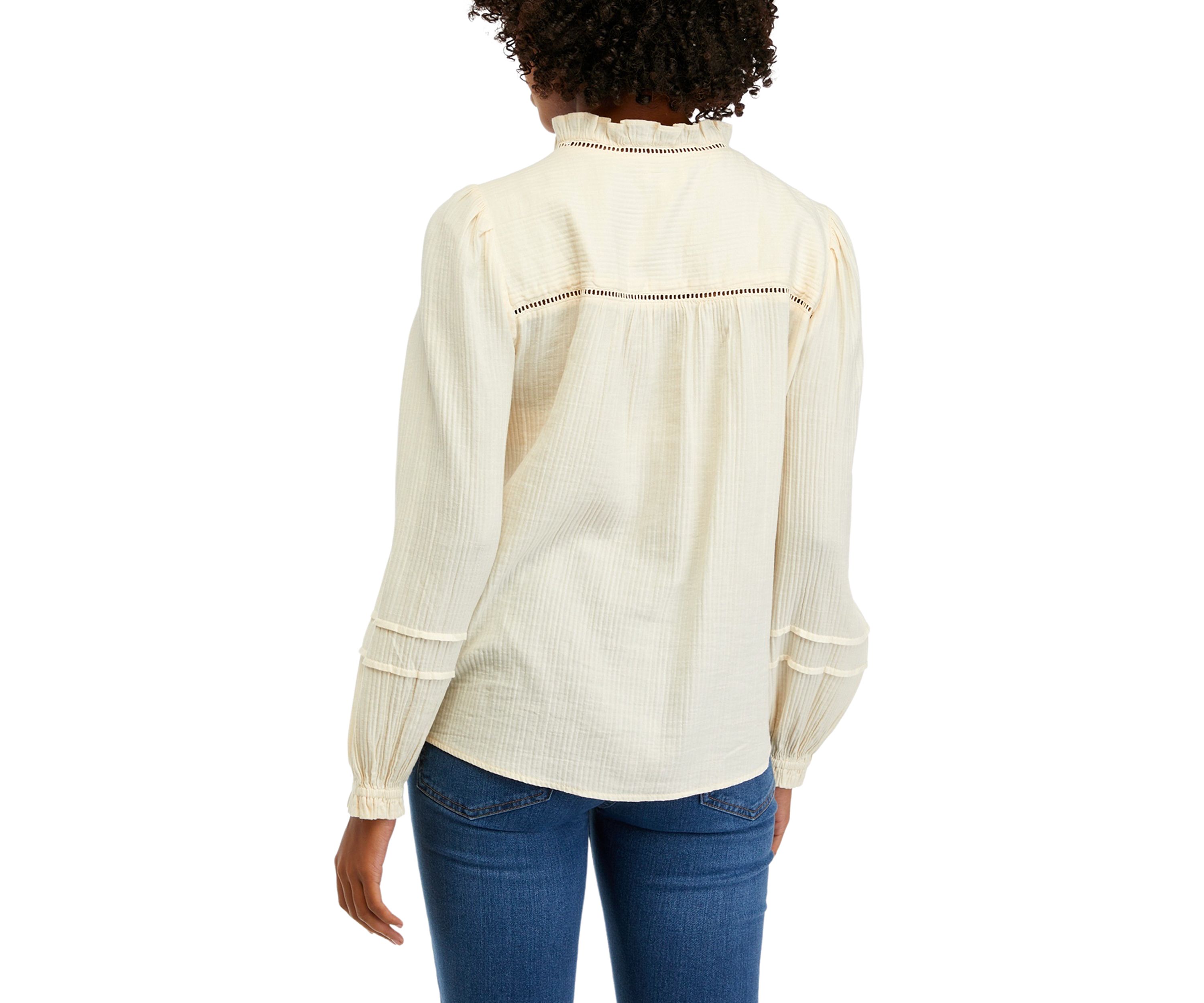 Womens Lace Inset Blouse