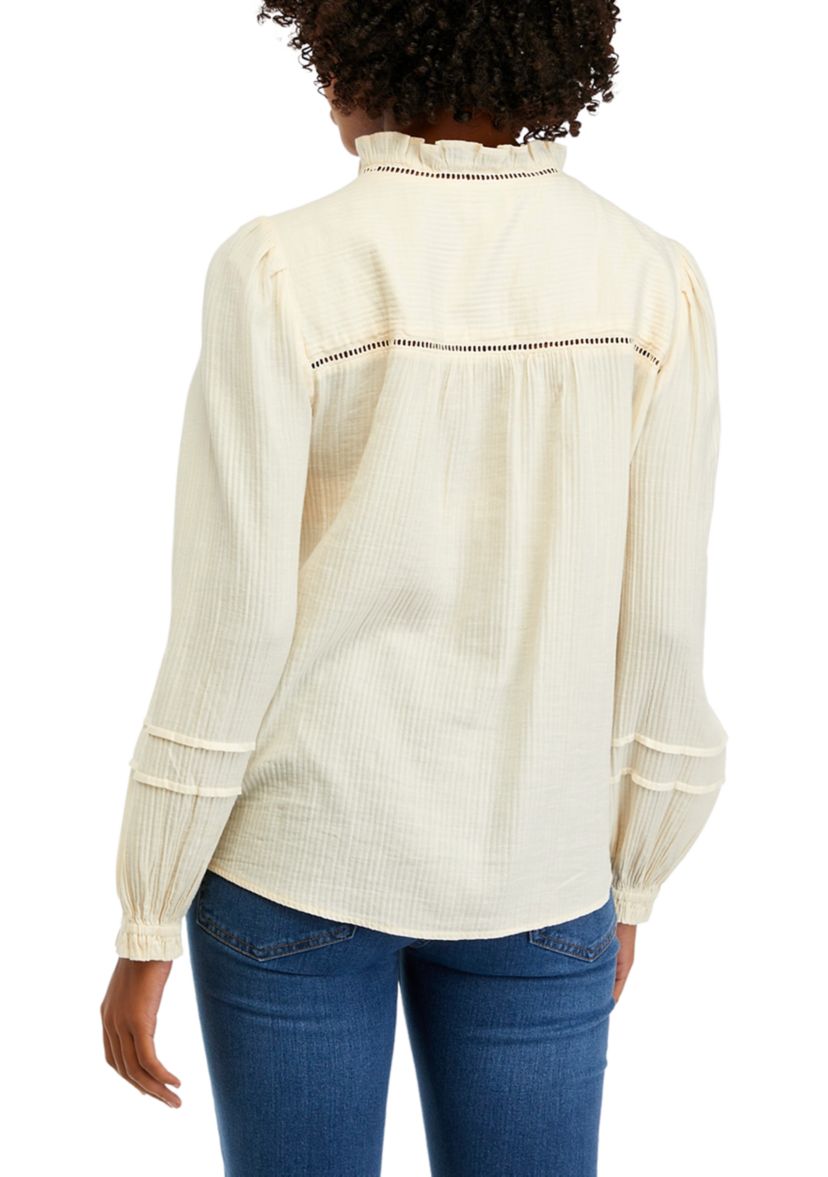 Womens Lace Inset Blouse