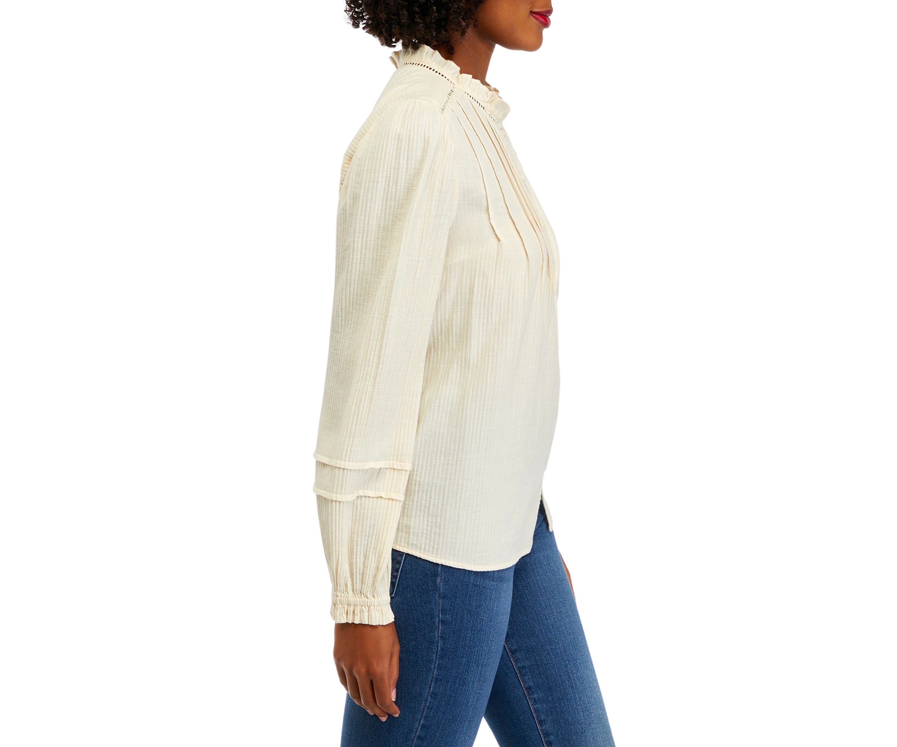 Womens Lace Inset Blouse