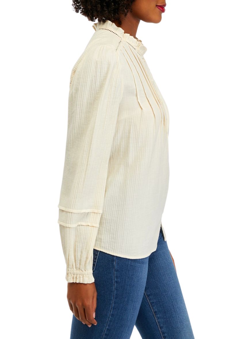 Womens Lace Inset Blouse