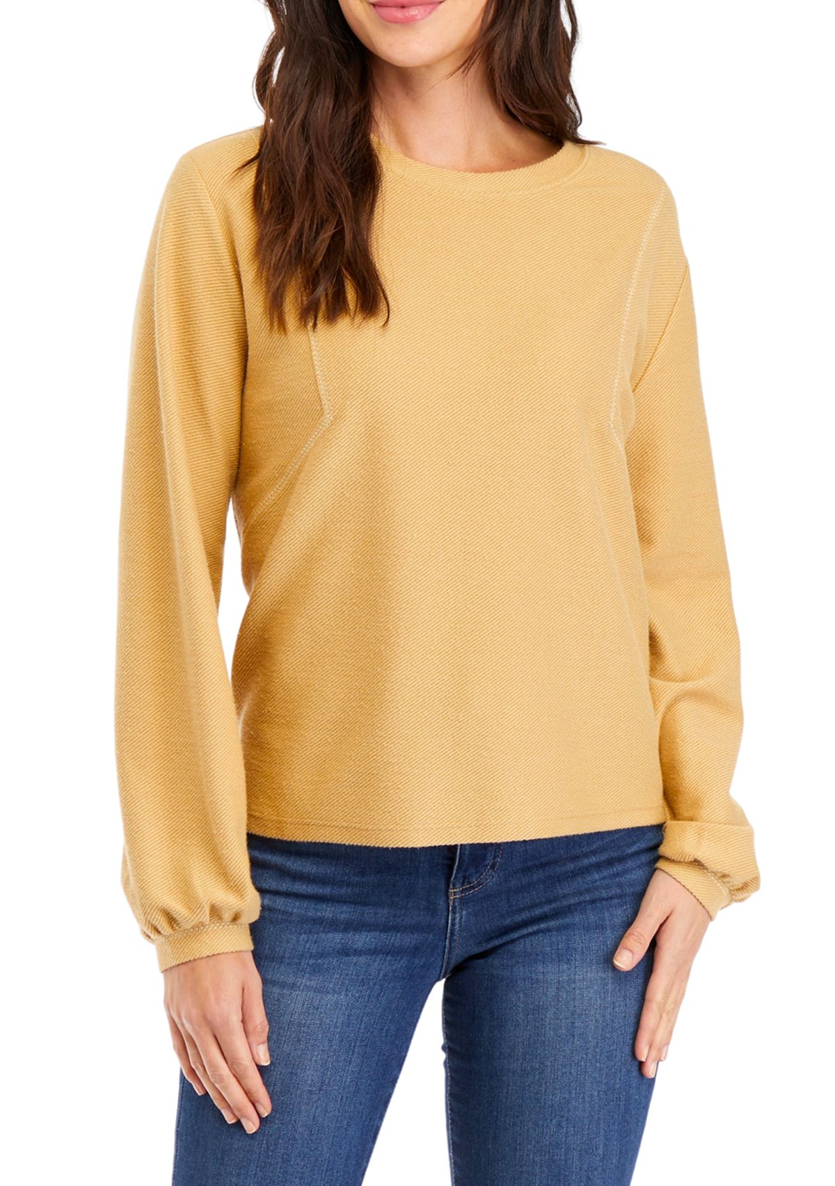 Womens Woven Sweatshirt