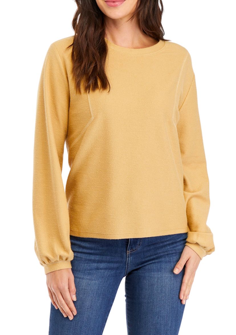 Womens Woven Sweatshirt