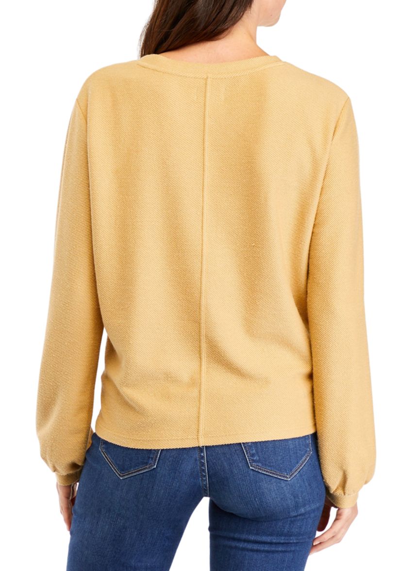 Womens Woven Sweatshirt