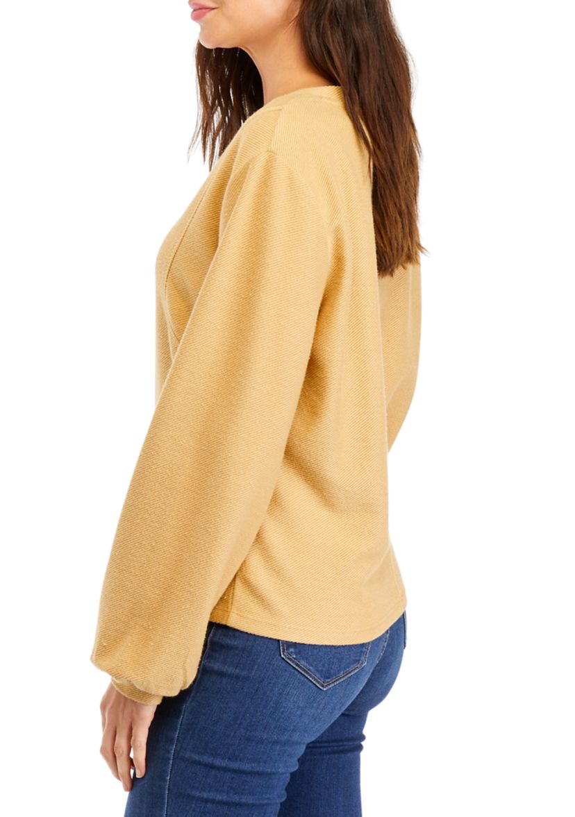 Womens Woven Sweatshirt