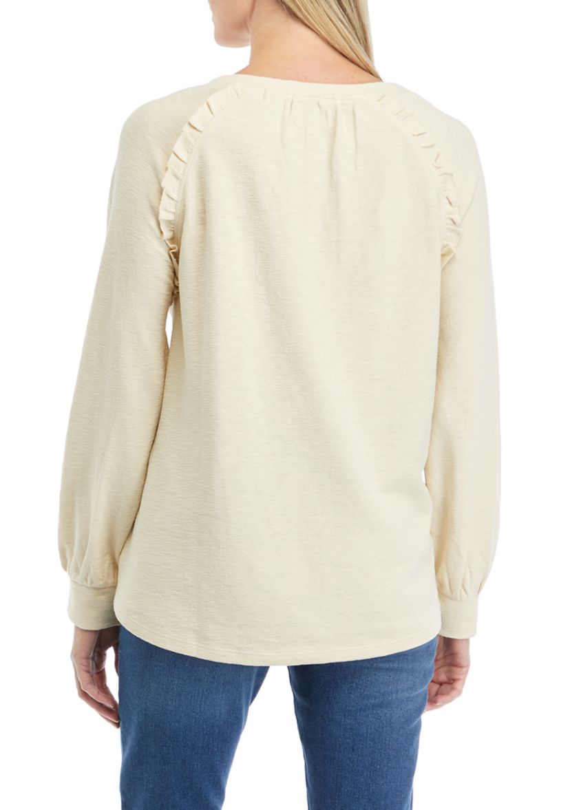 Womens Ruffle Swing T-Shirt