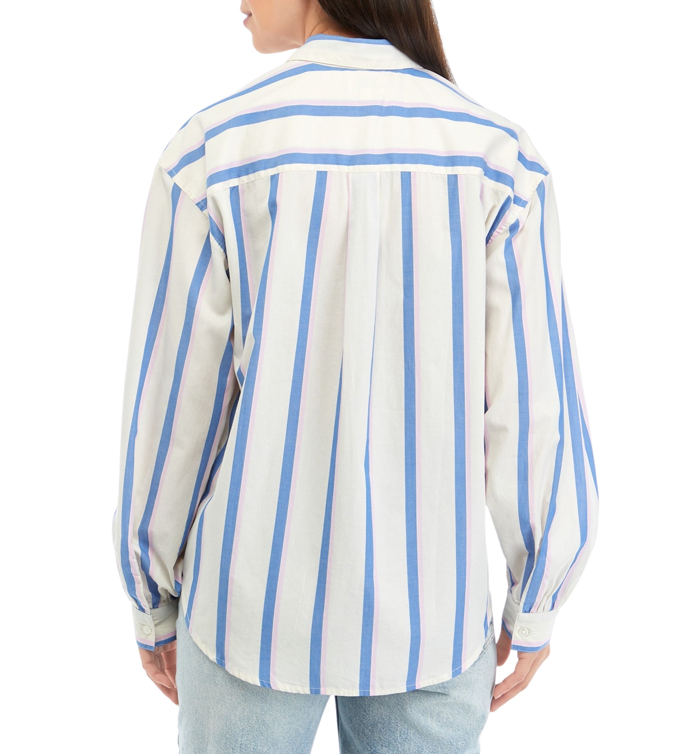 Womens Patch Pocket Button Down Shirt