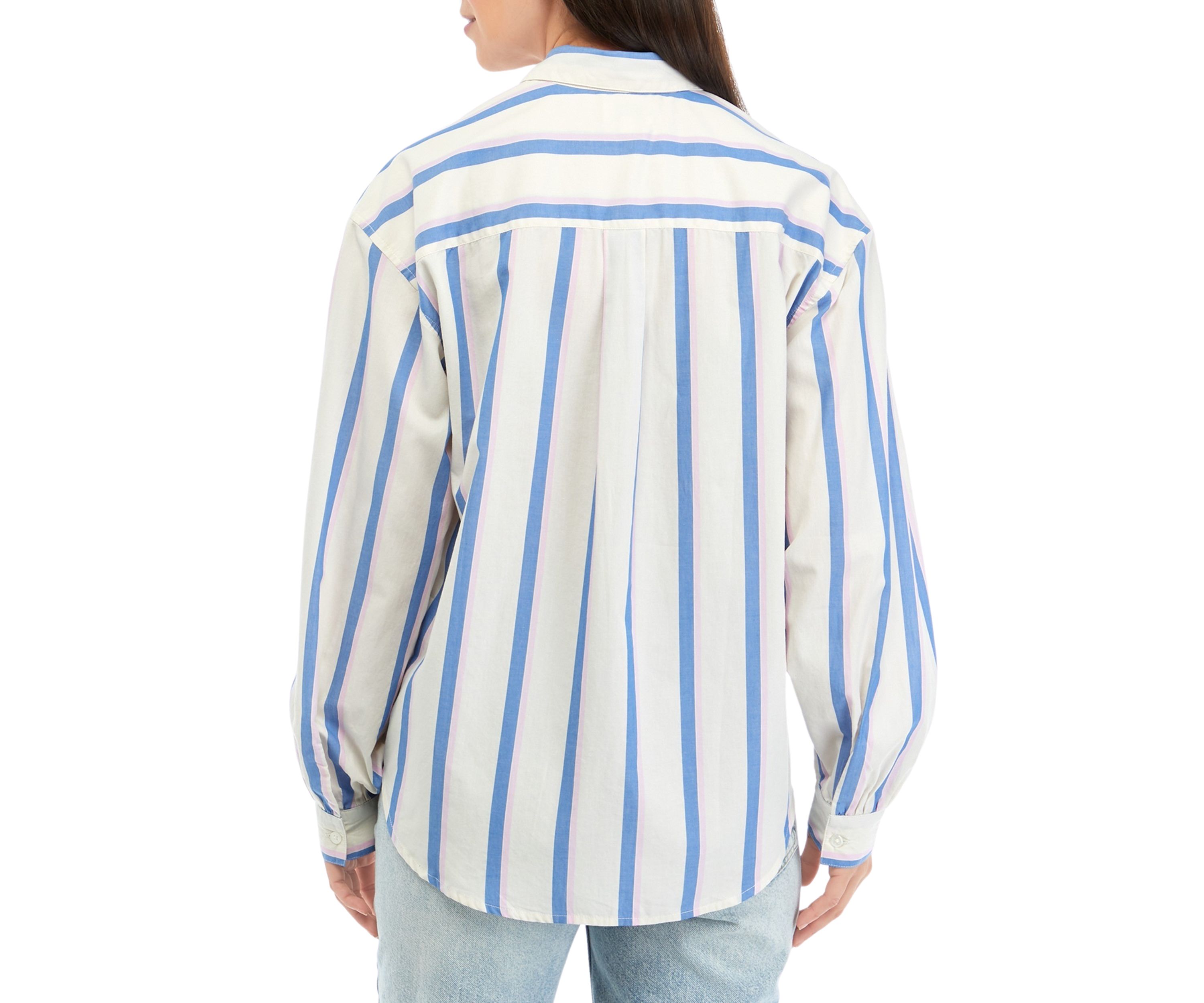 Womens Patch Pocket Button Down Shirt