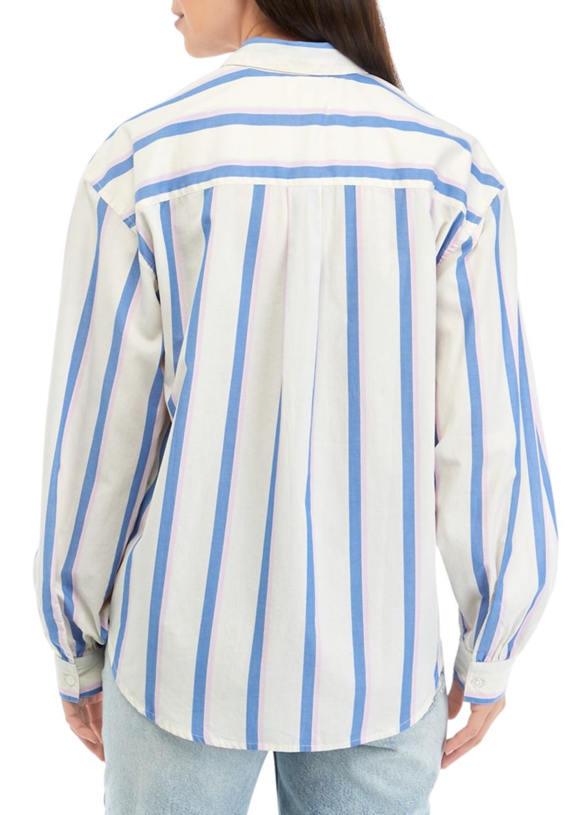 Womens Patch Pocket Button Down Shirt
